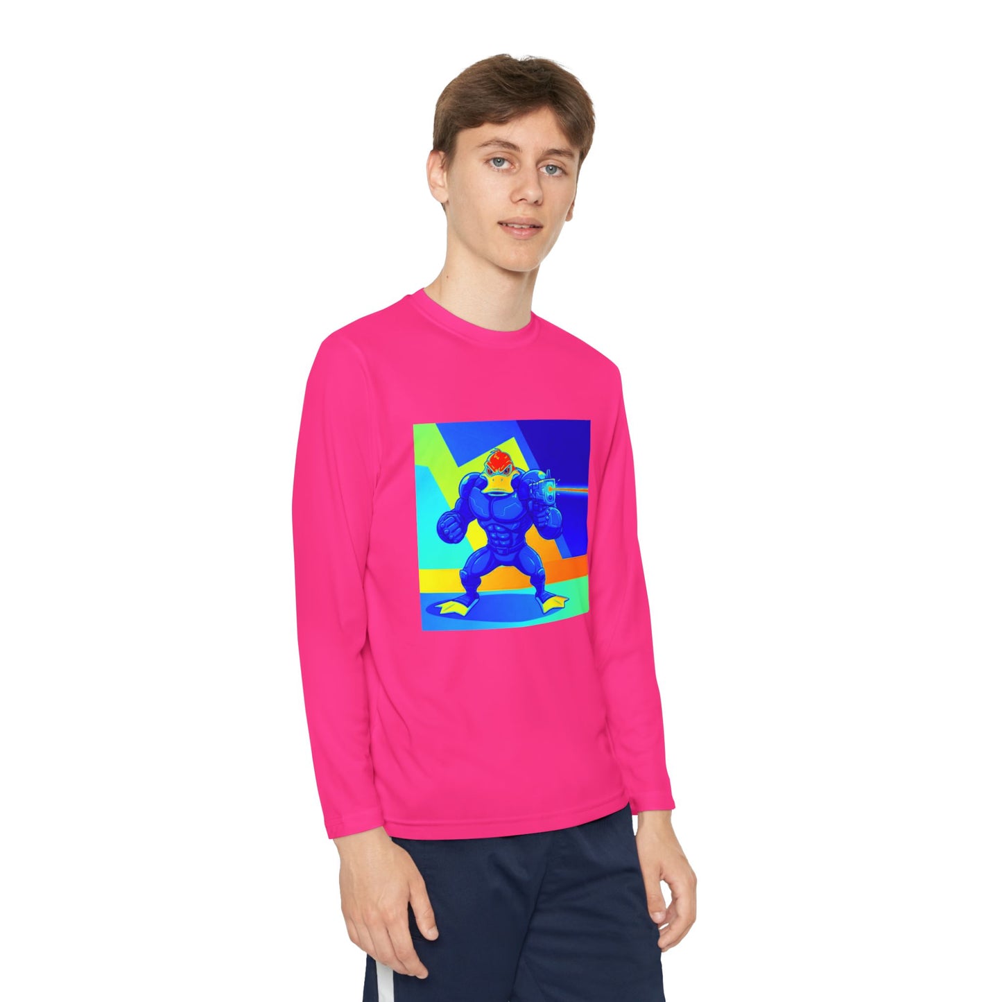Agent Quacks Series Youth Long Sleeve Competitor Tee - Quacks Design