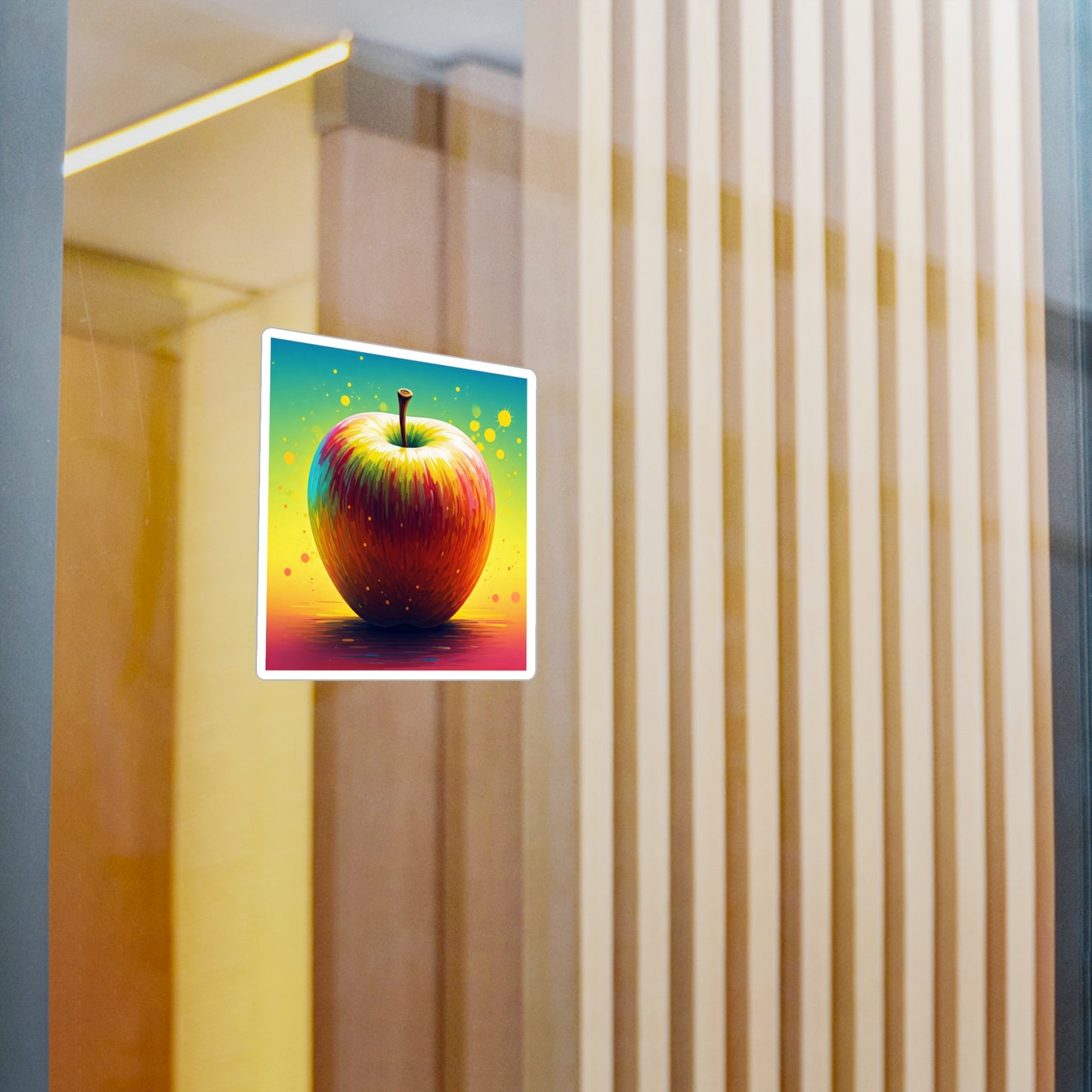 Vibrant Apple Kiss-Cut Vinyl Decals