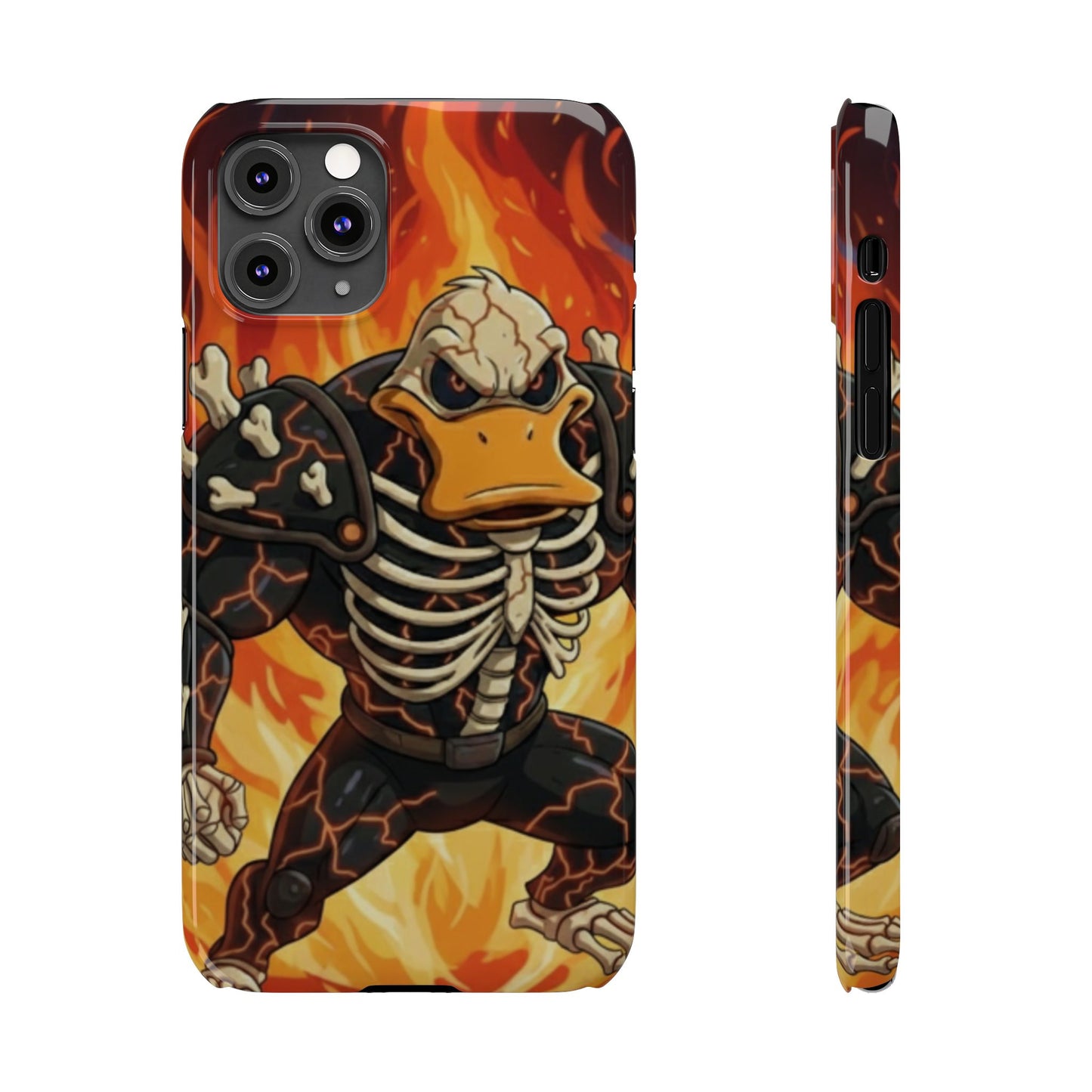 Halloween Agent Quacks Series Slim Phone Cases - Skeleton Quacks Design
