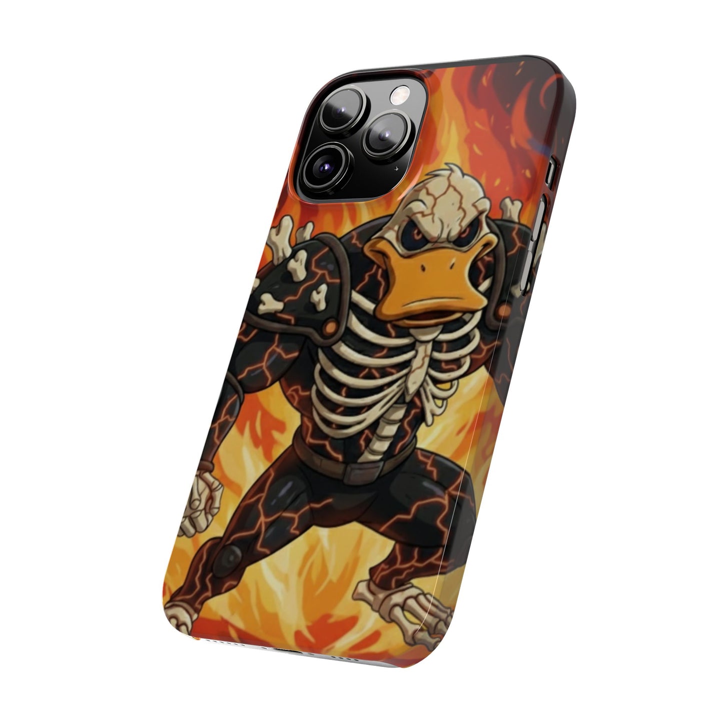 Halloween Agent Quacks Series Slim Phone Cases - Skeleton Quacks Design