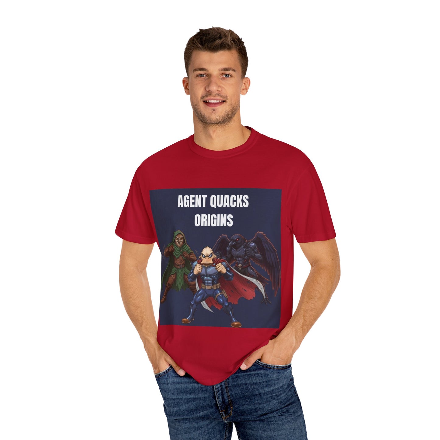 Agent Quacks – Origins | Unisex Garment-Dyed T-Shirt