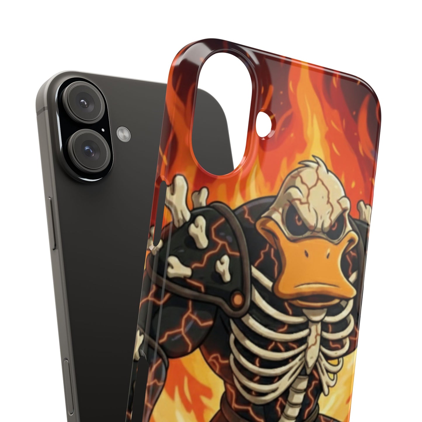 Halloween Agent Quacks Series Slim Phone Cases - Skeleton Quacks Design