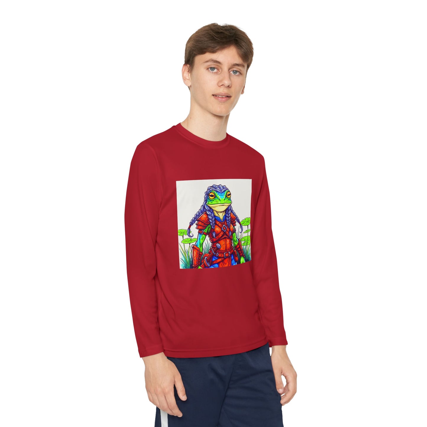 Agent Quacks Series Youth Long Sleeve Competitor Tee - Sarella Design