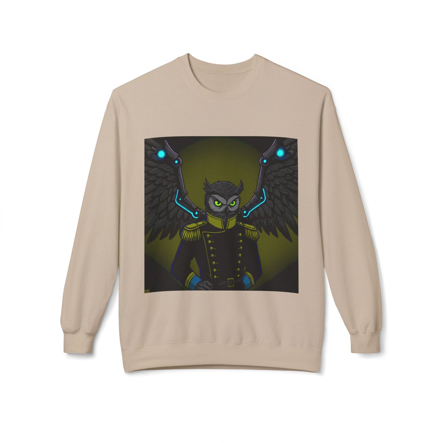 Agent Quacks Series Unisex Midweight Softstyle Fleece Crewneck Sweatshirt - General Onyx Design