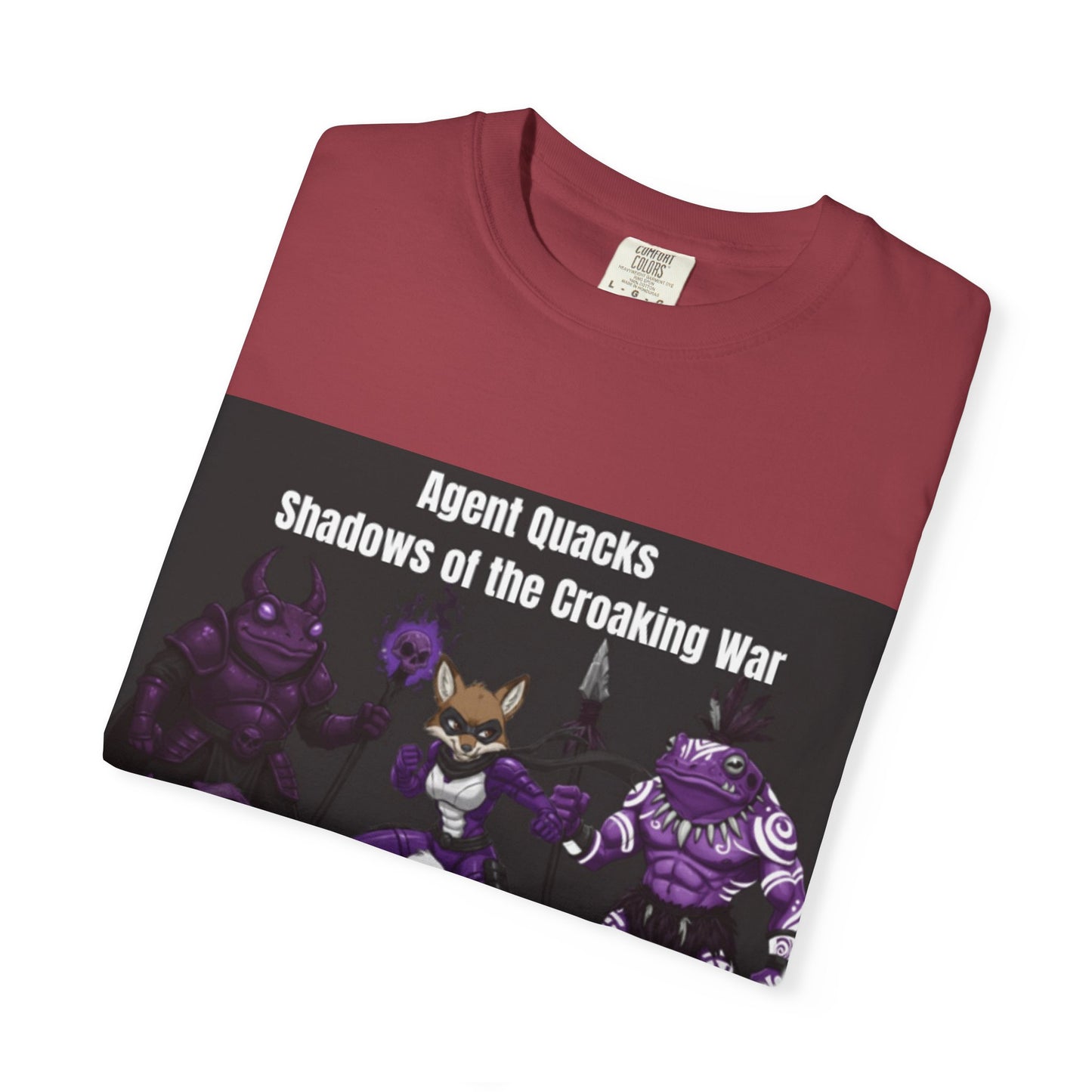 Agent Quacks – Shadows of the Croaking War | Unisex Garment-Dyed T-Shirt