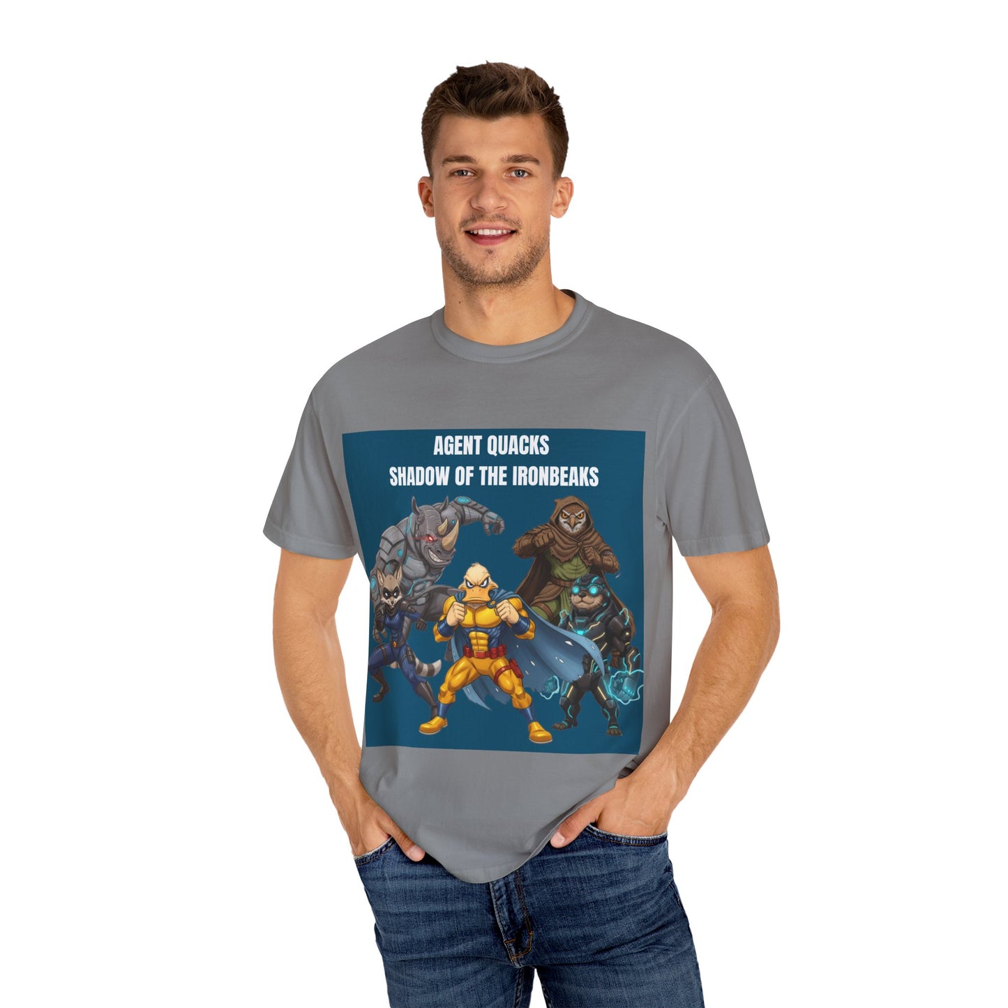 Agent Quacks – Shadow of the Iron Beaks | Unisex Garment-Dyed T-Shirt