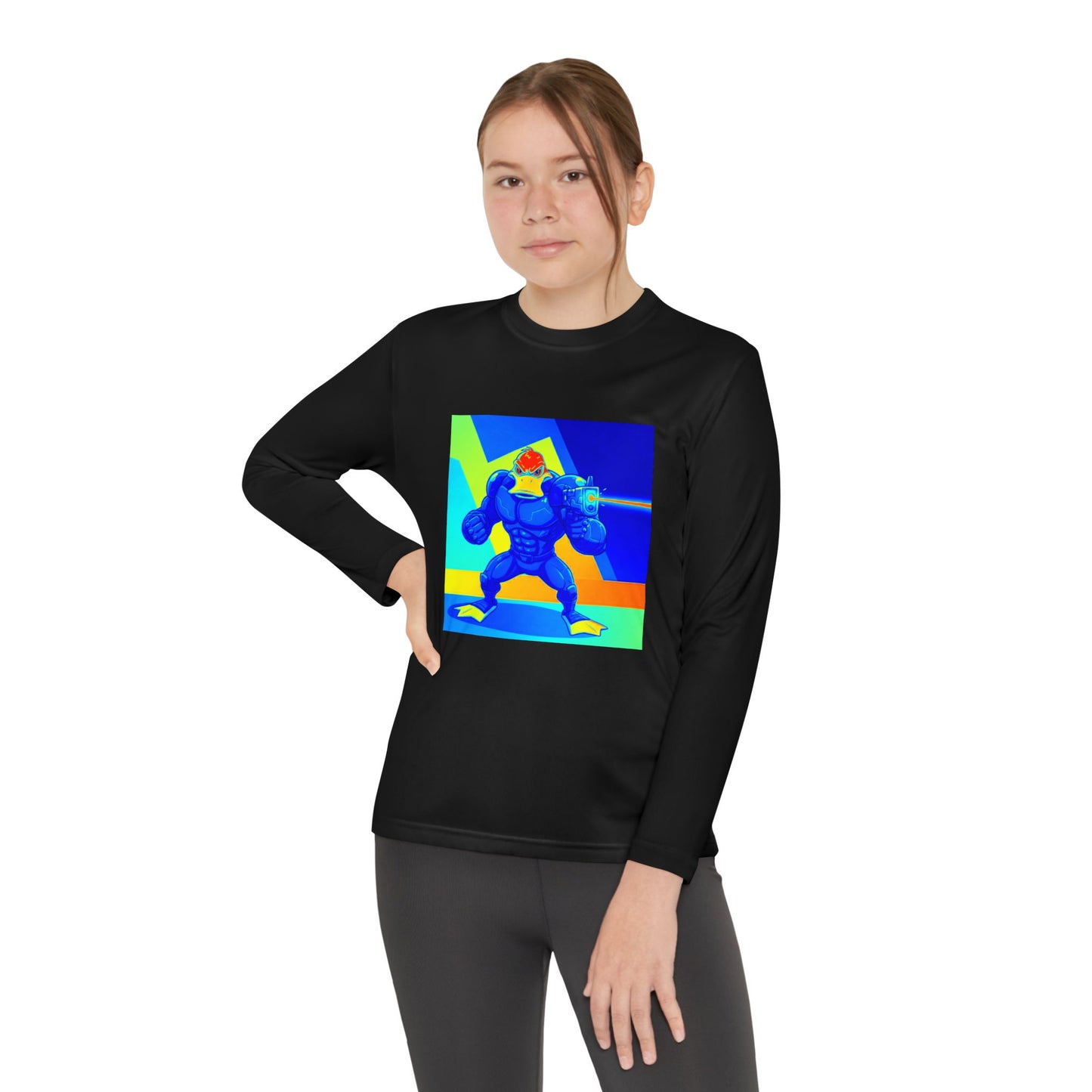 Agent Quacks Series Youth Long Sleeve Competitor Tee - Quacks Design