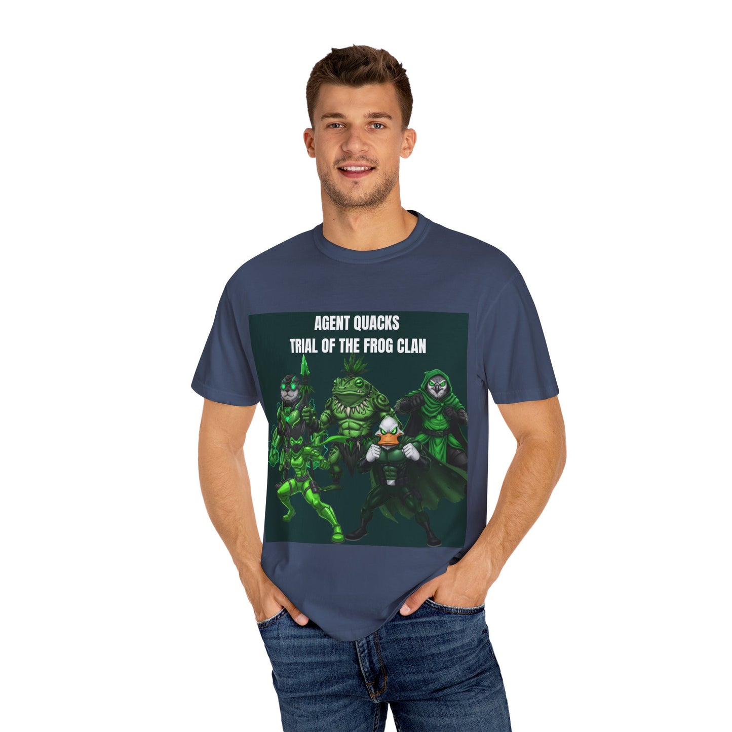 Agent Quacks – The Trial of the Frog Clan | Unisex Garment-Dyed T-Shirt