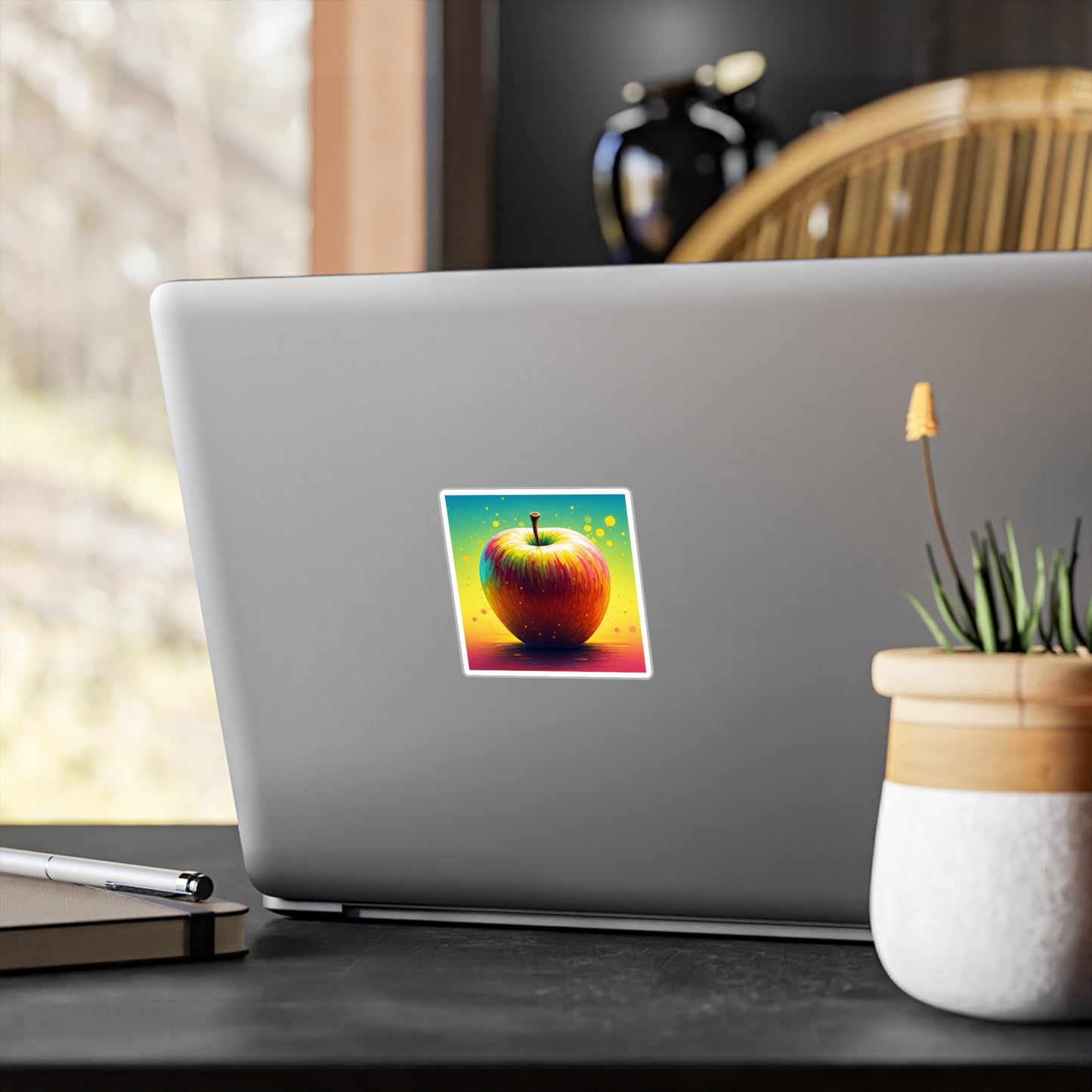 Vibrant Apple Kiss-Cut Vinyl Decals