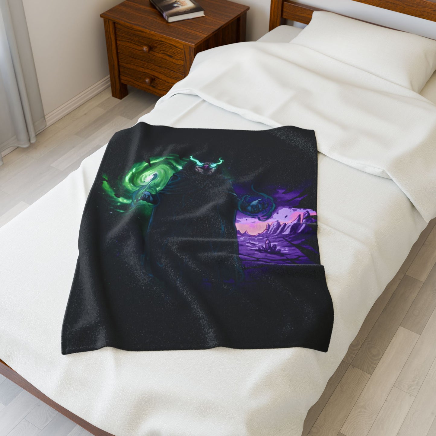 Halloween Agent Quacks Series Velveteen Plush Blanket - Wizard Talon Design