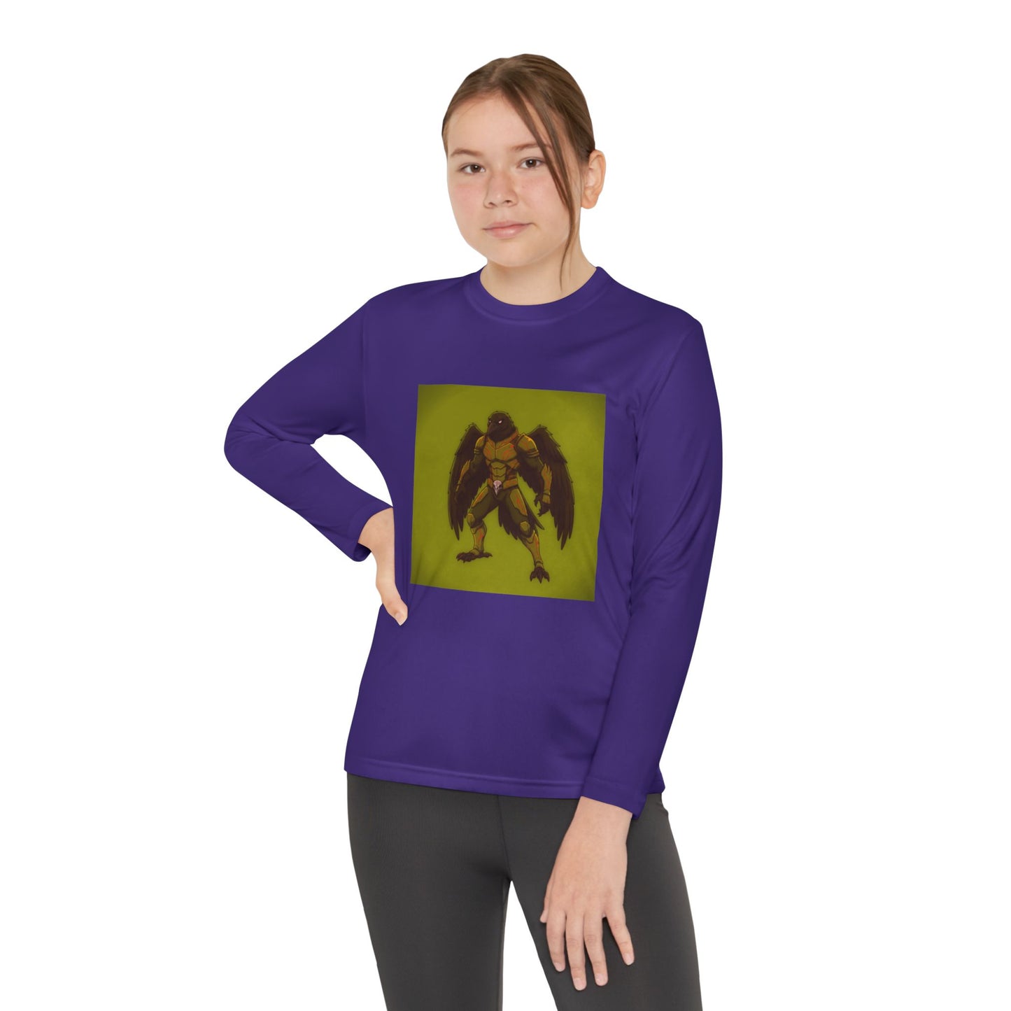 Agent Quacks Series Youth Long Sleeve Competitor Tee - Nightclaw Design
