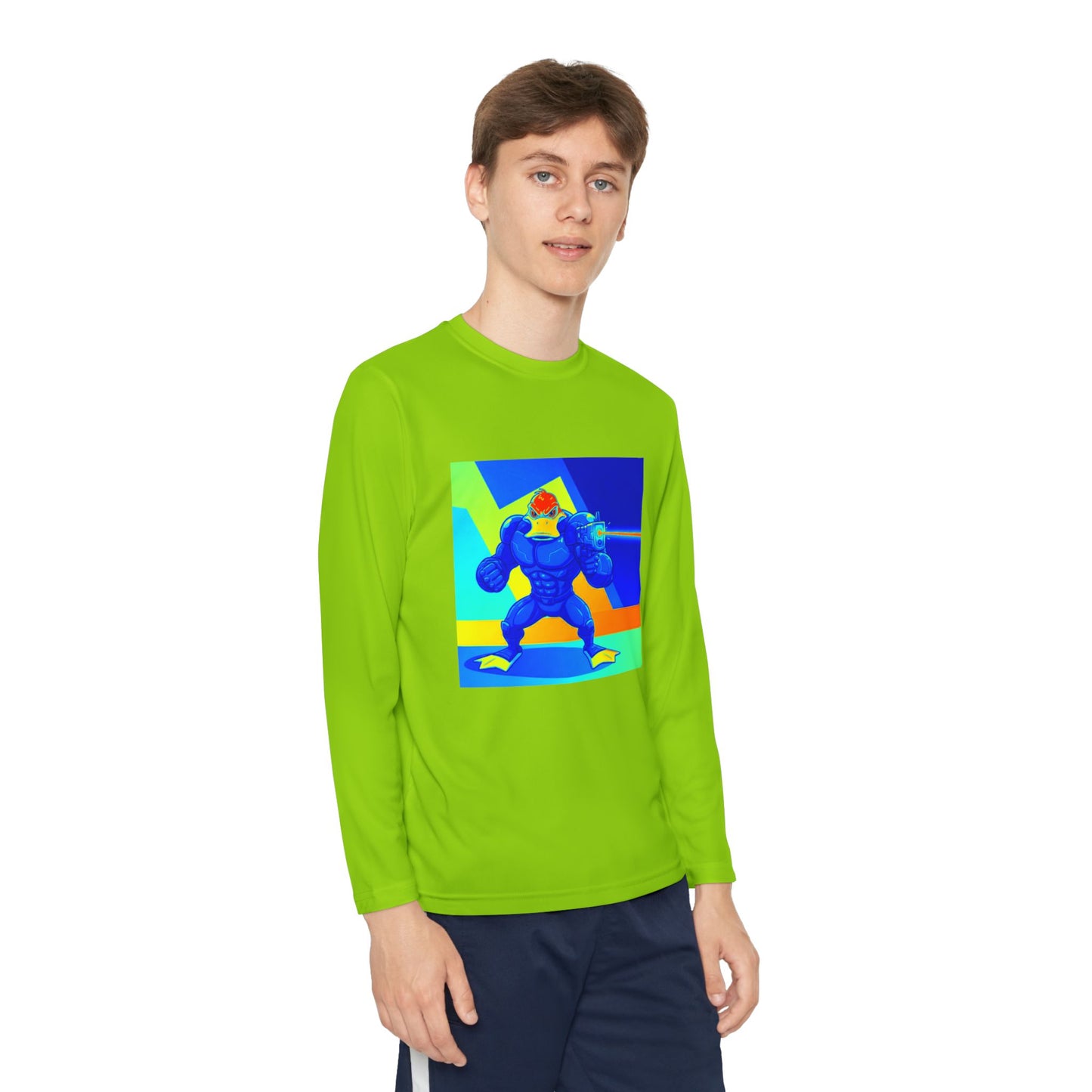Agent Quacks Series Youth Long Sleeve Competitor Tee - Quacks Design