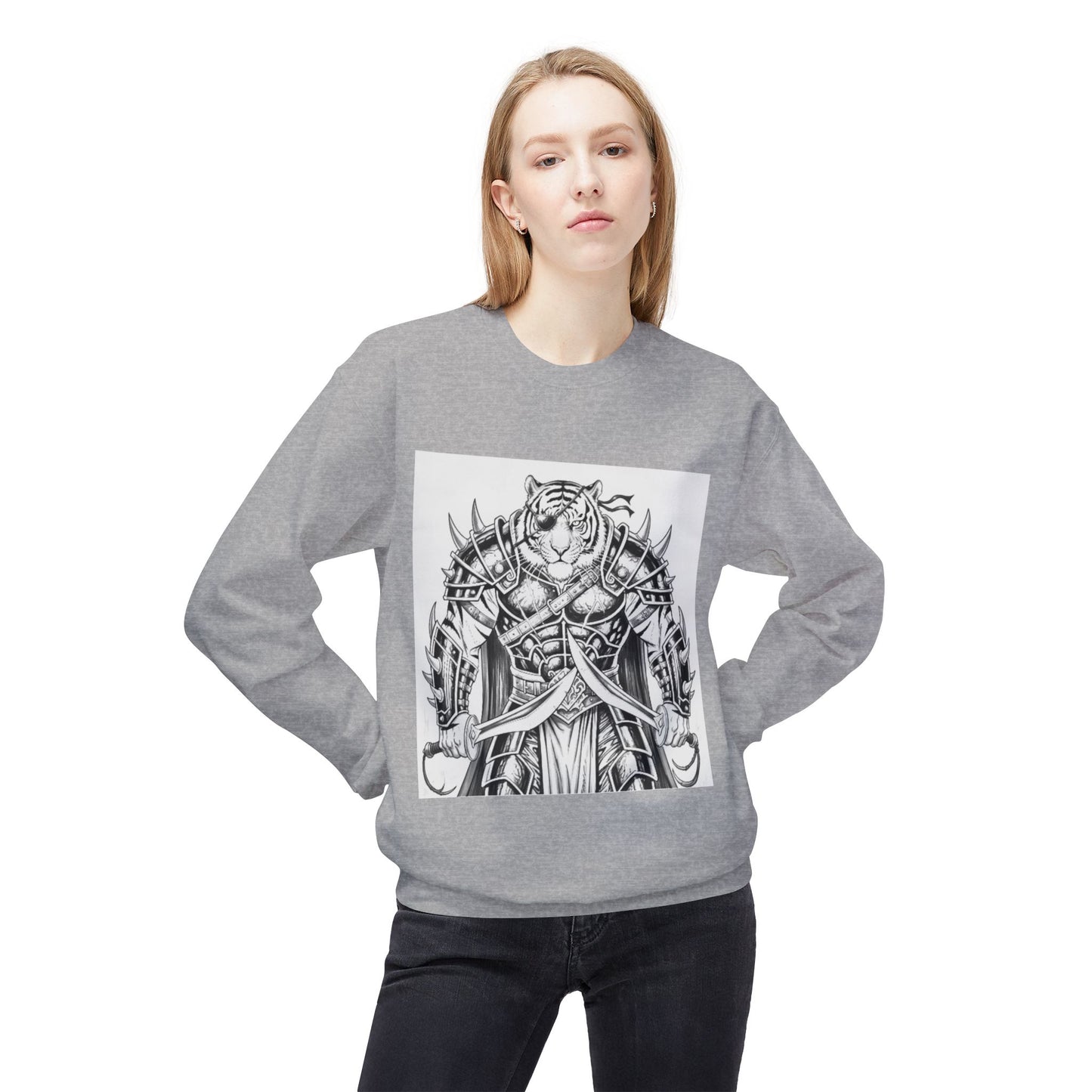 Agent Quacks Series Unisex Midweight Softstyle Fleece Crewneck Sweatshirt - Vaelros Design