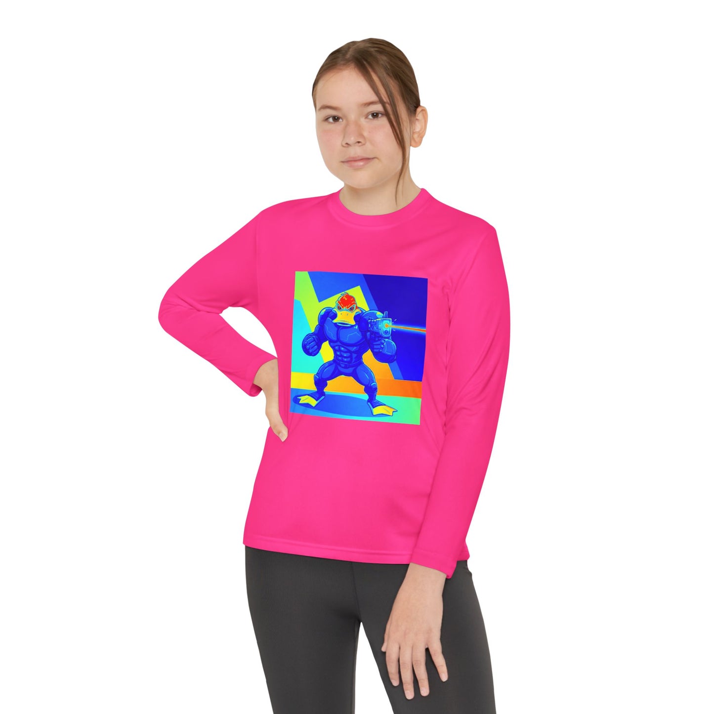 Agent Quacks Series Youth Long Sleeve Competitor Tee - Quacks Design