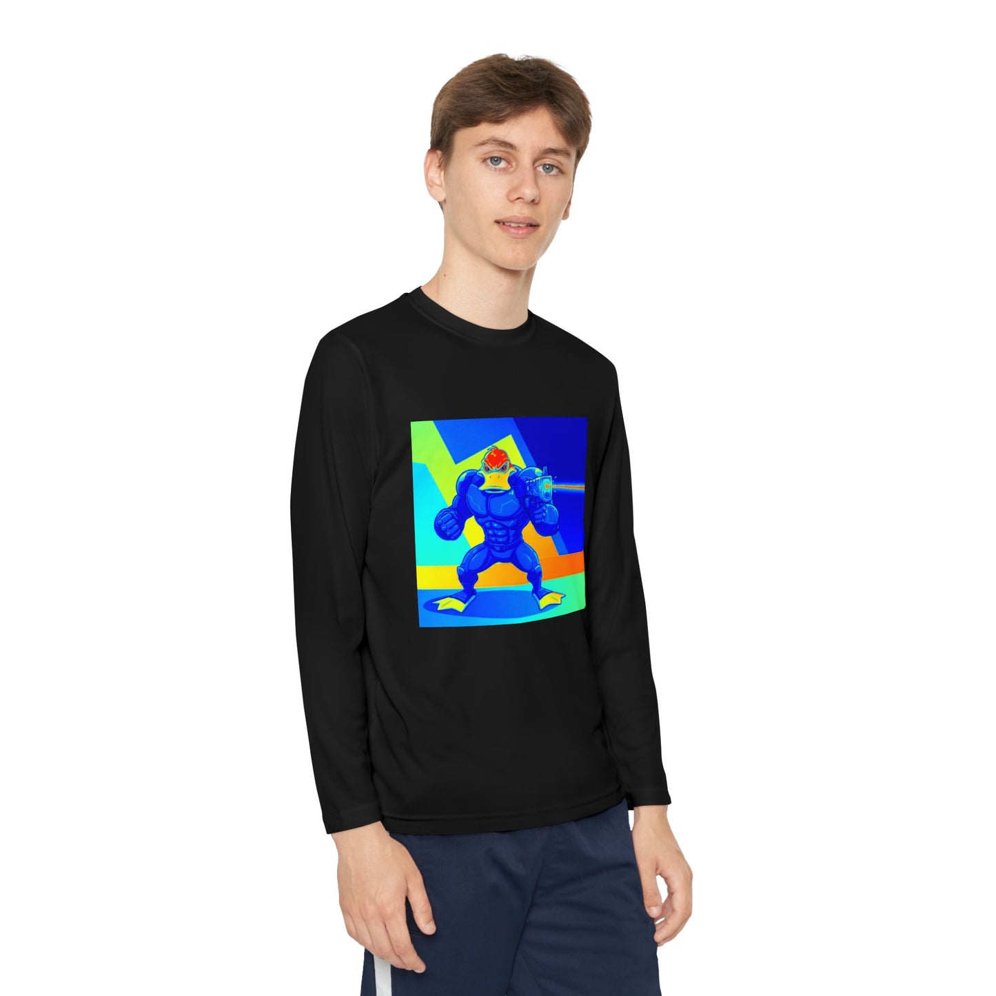 Agent Quacks Series Youth Long Sleeve Competitor Tee - Quacks Design
