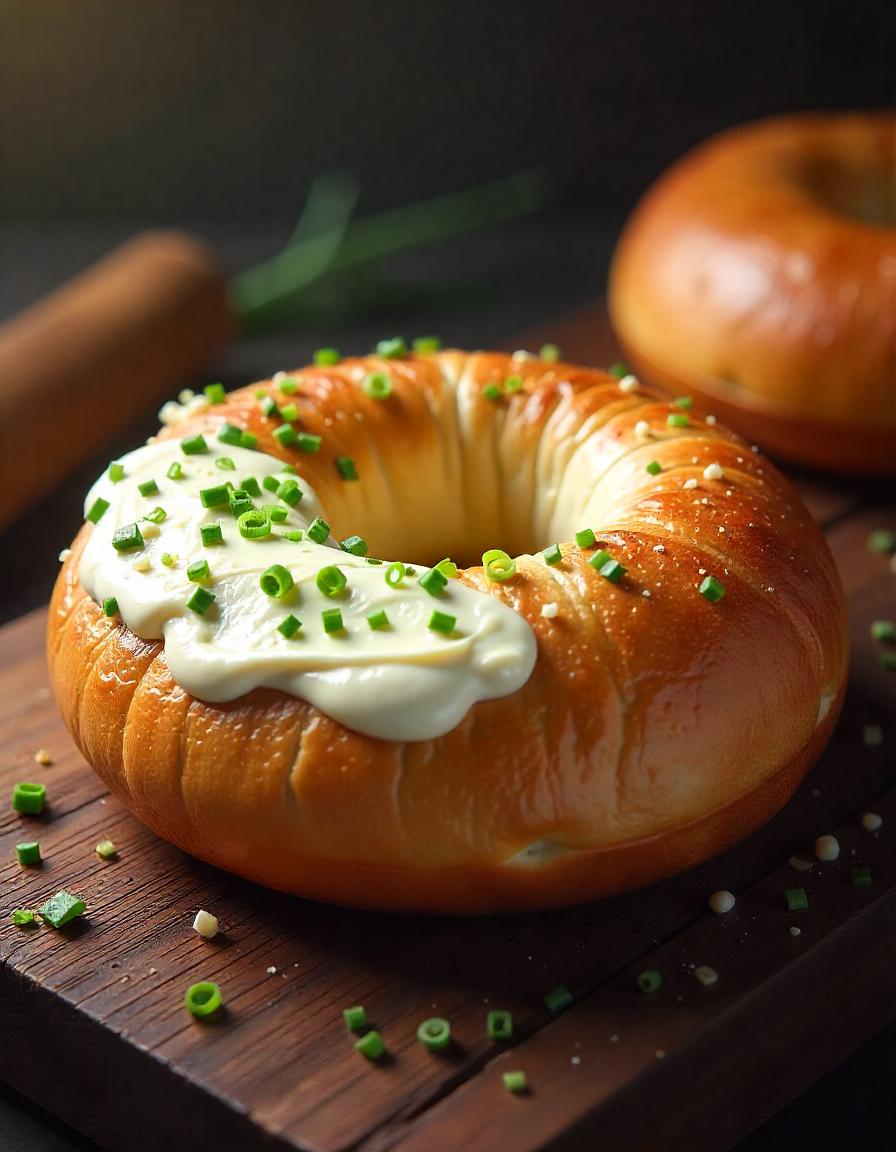 Bagel and donuts collection of 16