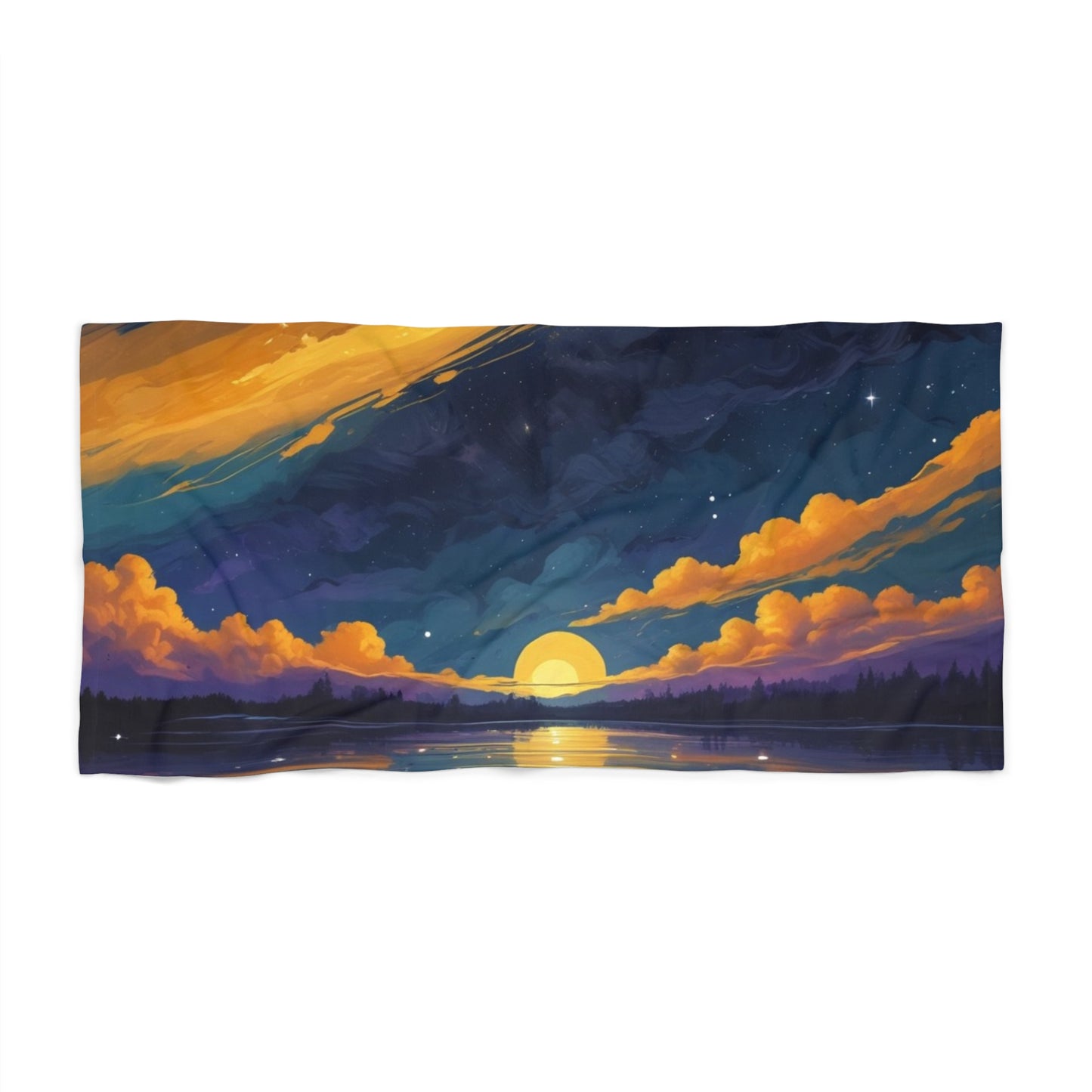 Sunset Painting Beach Towel