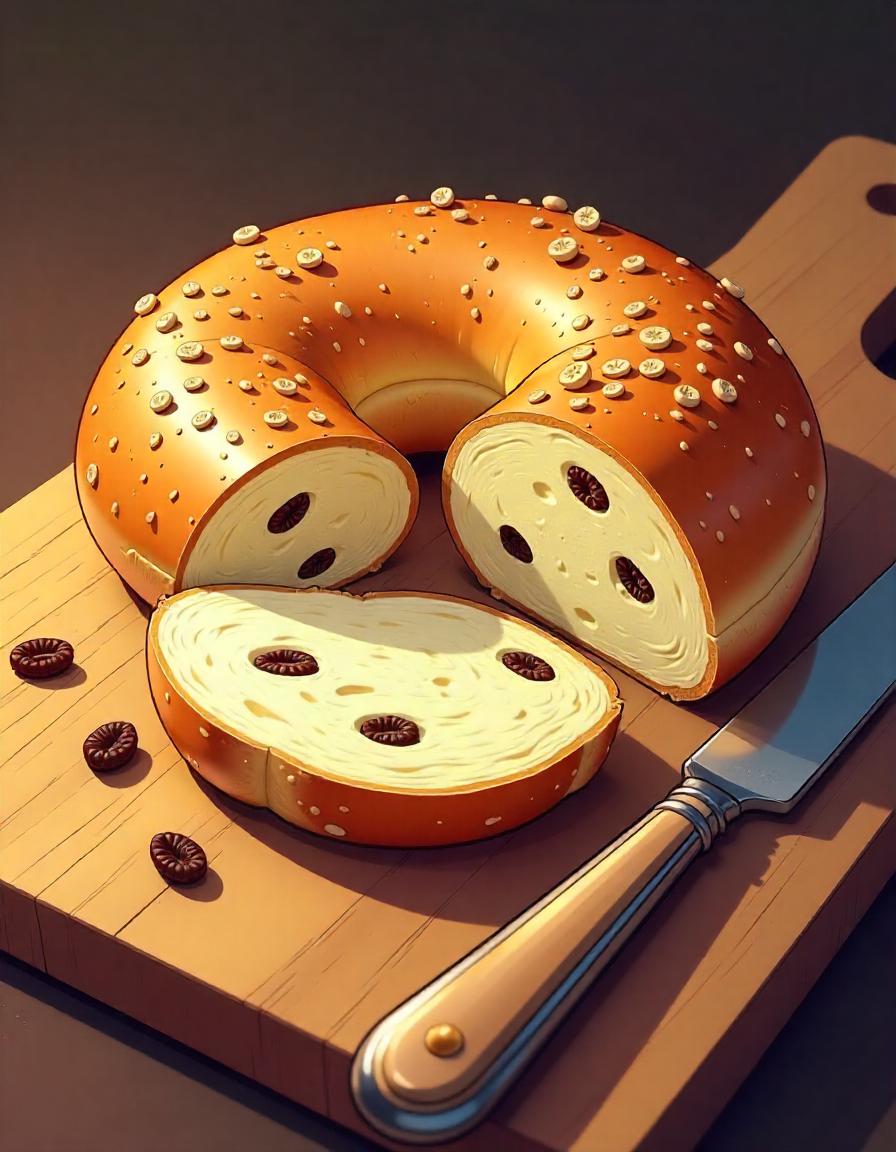 Bagel and donuts collection of 16