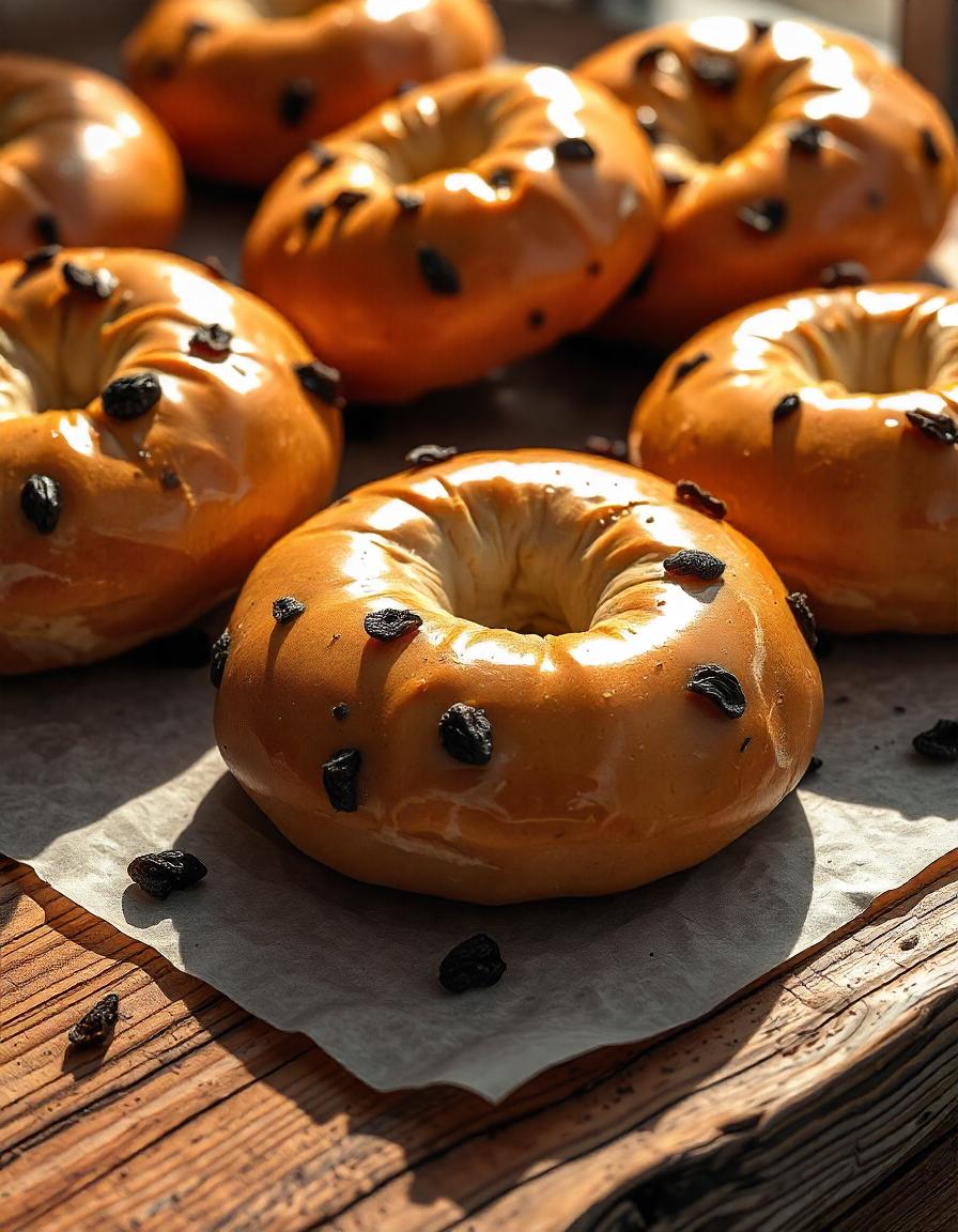 Bagel and donuts collection of 16