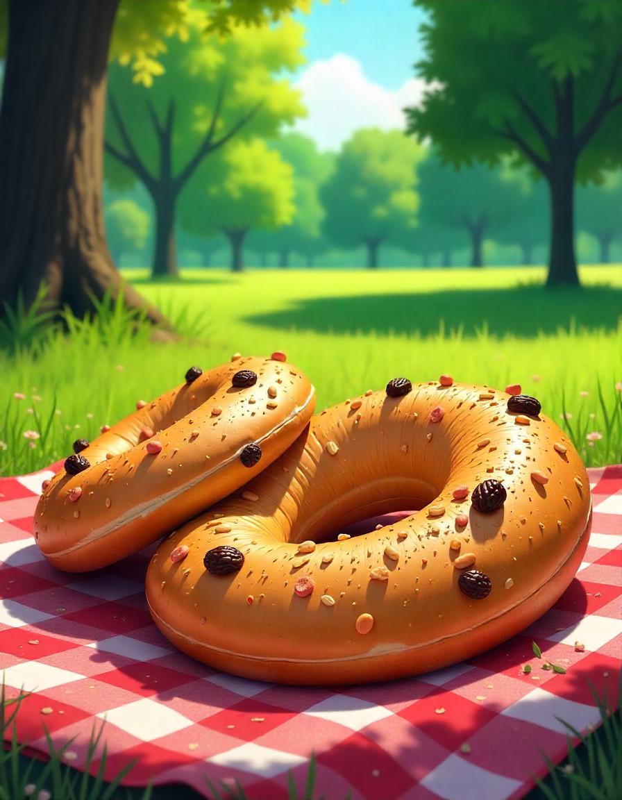 Bagel and donuts collection of 16