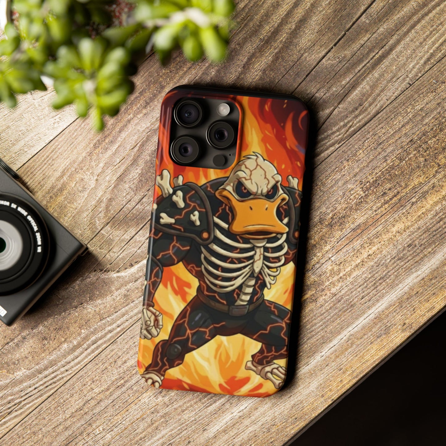 Halloween Agent Quacks Series Slim Phone Cases - Skeleton Quacks Design