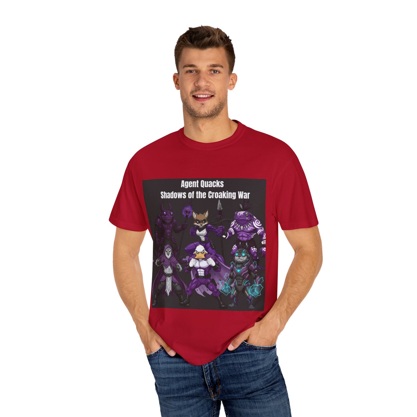 Agent Quacks – Shadows of the Croaking War | Unisex Garment-Dyed T-Shirt