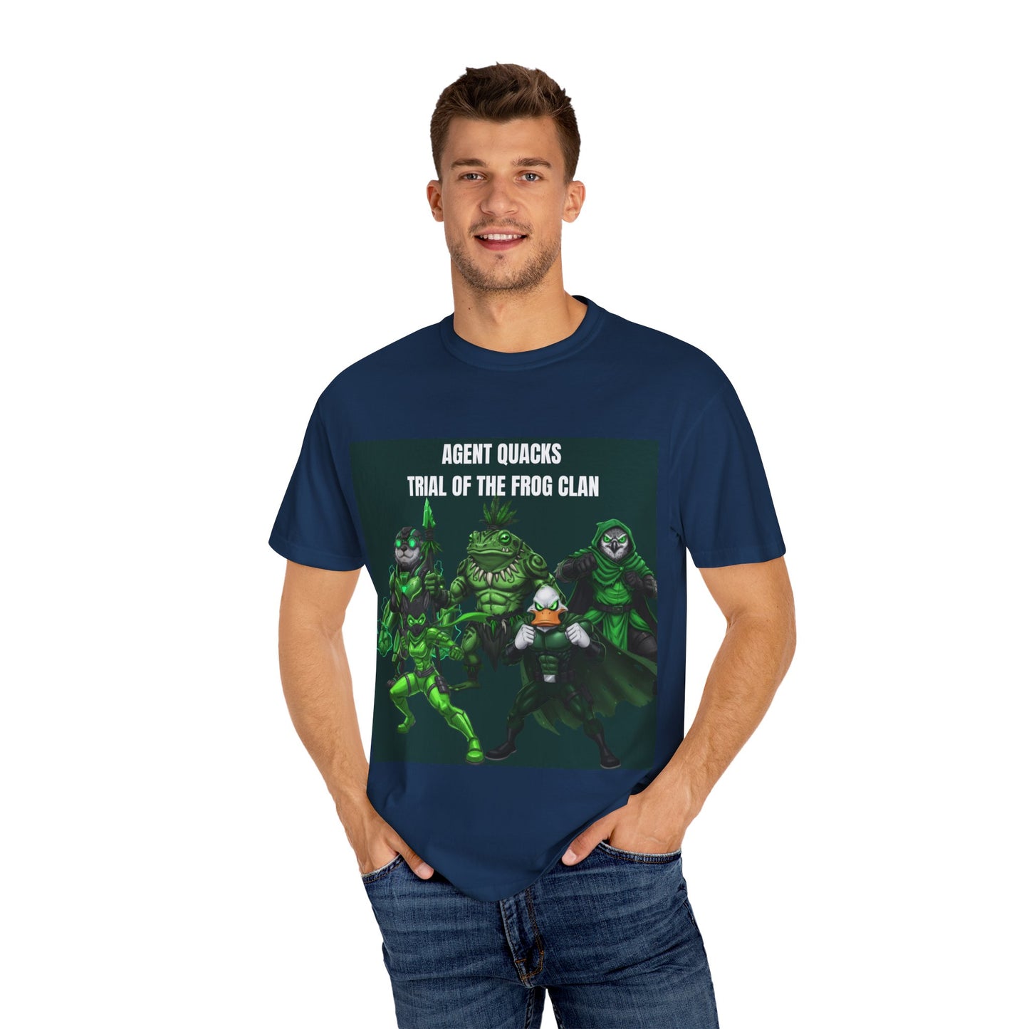 Agent Quacks – The Trial of the Frog Clan | Unisex Garment-Dyed T-Shirt