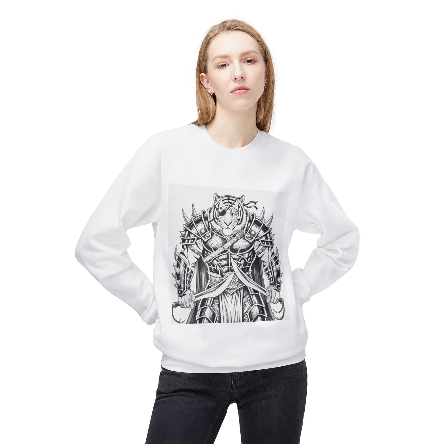 Agent Quacks Series Unisex Midweight Softstyle Fleece Crewneck Sweatshirt - Vaelros Design