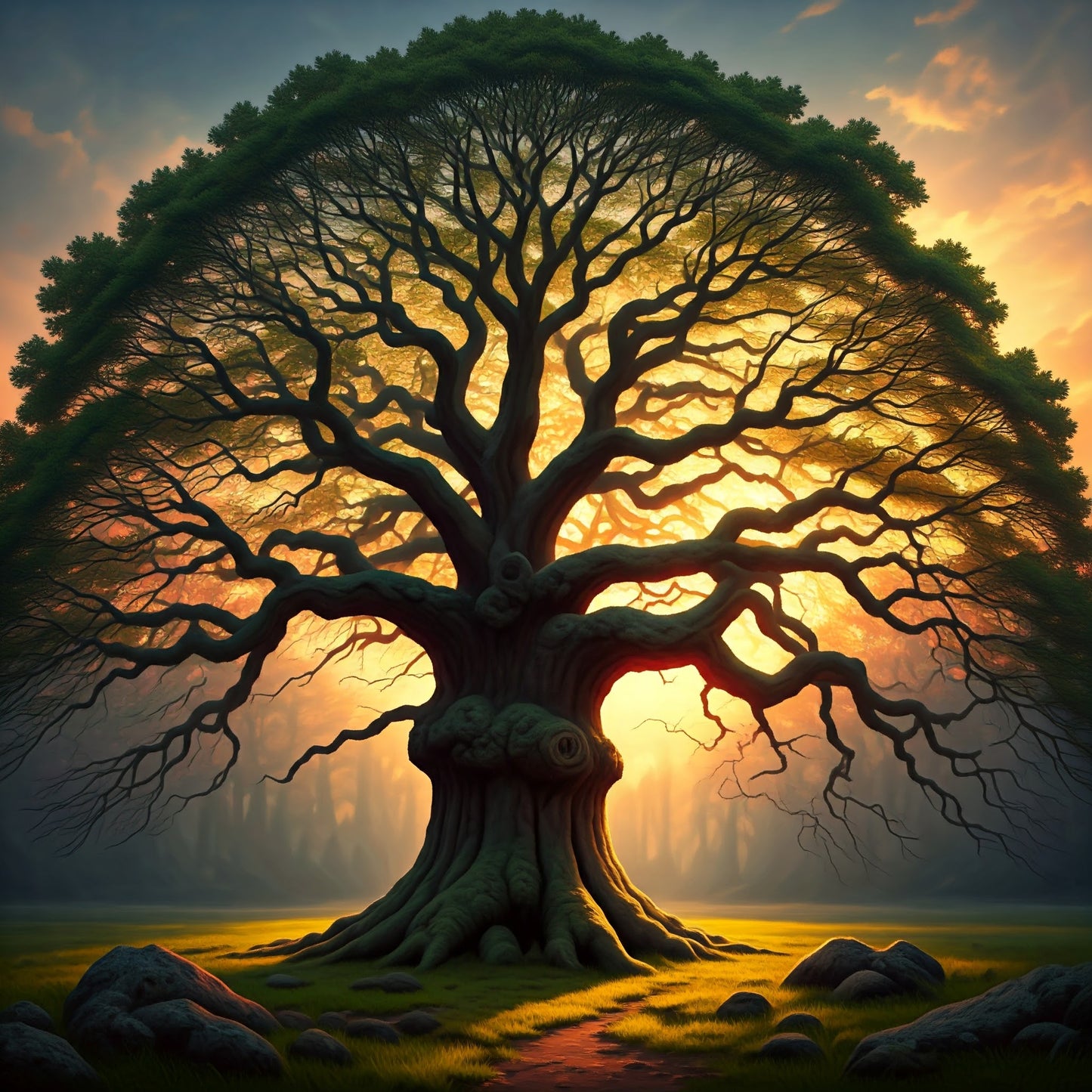 Beautiful Tree art Bundle pack of 10