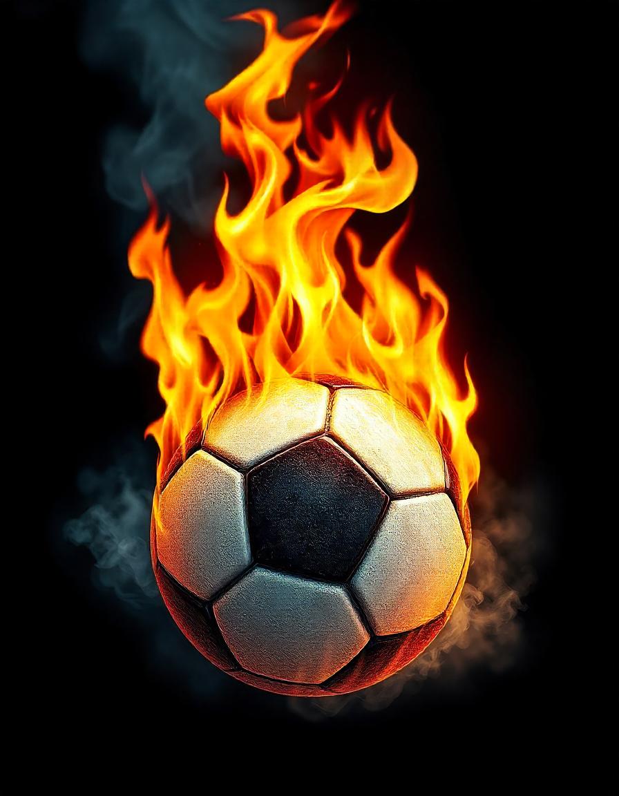 Soccerball Fire pack of 17