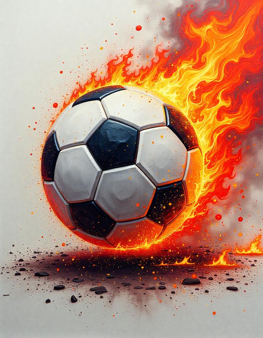 Soccerball Fire pack of 17
