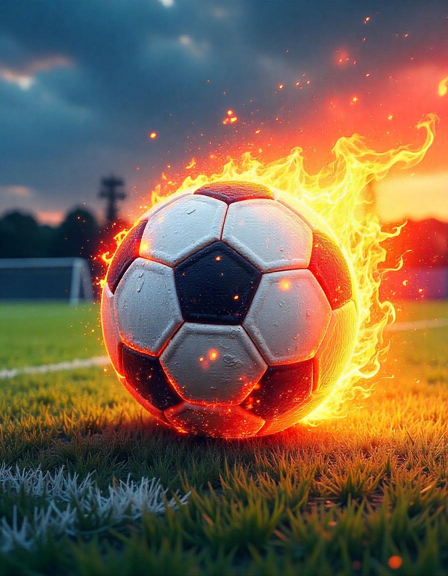Soccerball Fire pack of 17