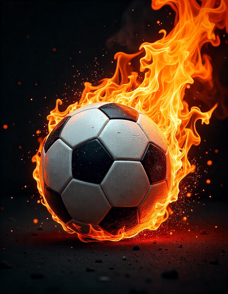 Soccerball Fire pack of 17