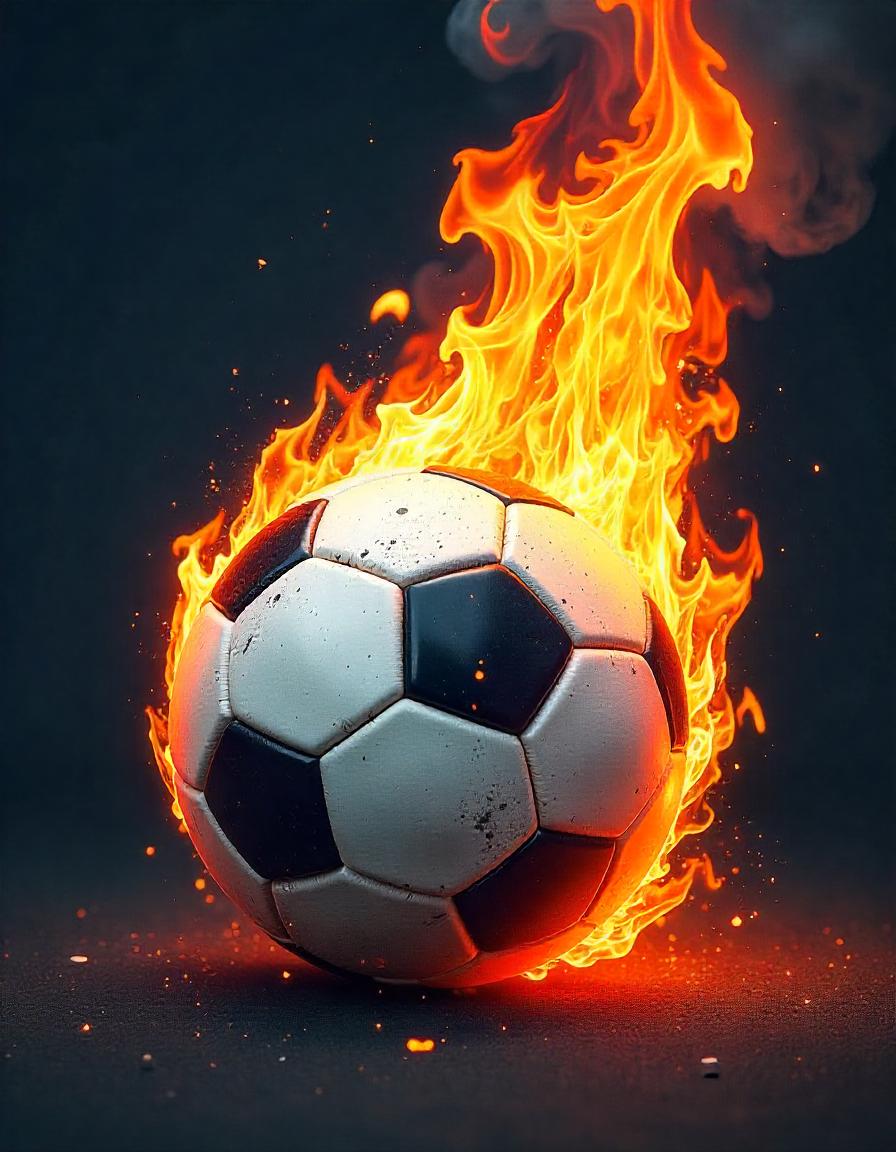 Soccerball Fire pack of 17