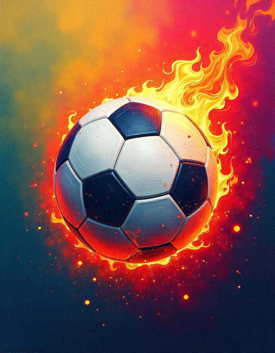 Soccerball Fire pack of 17