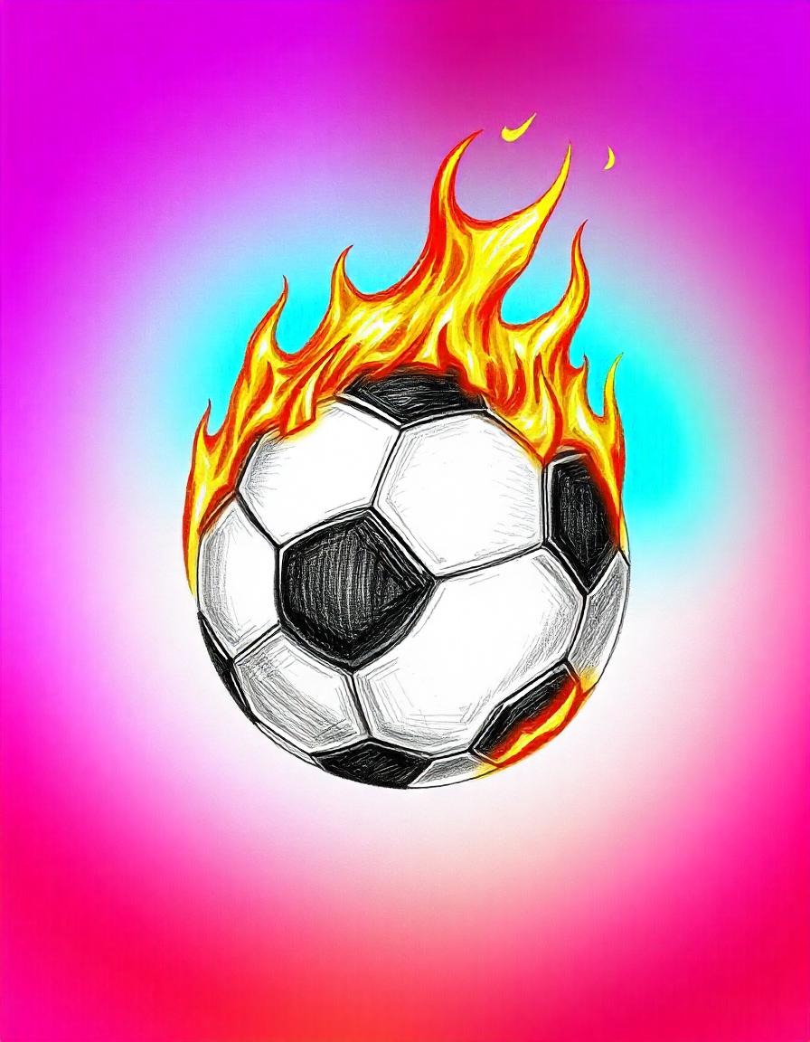 Soccerball Fire pack of 17
