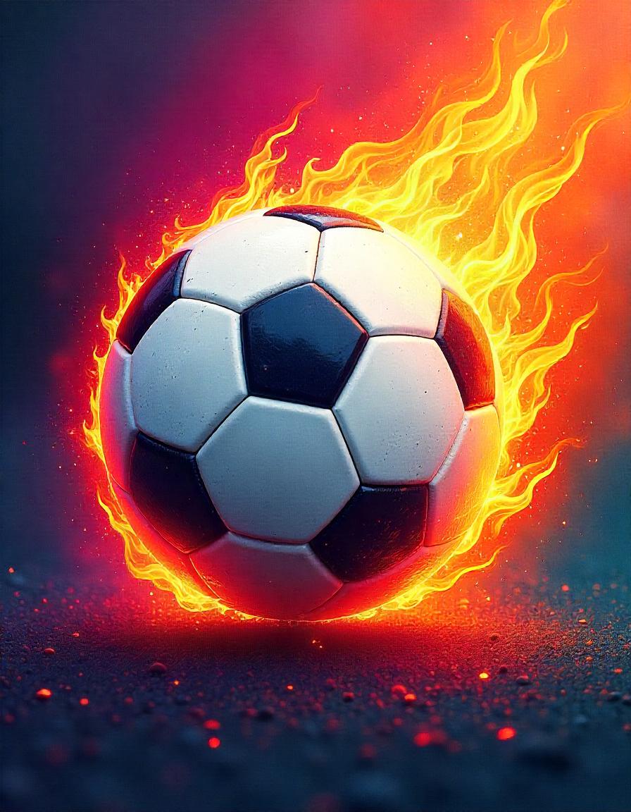 Soccerball Fire pack of 17