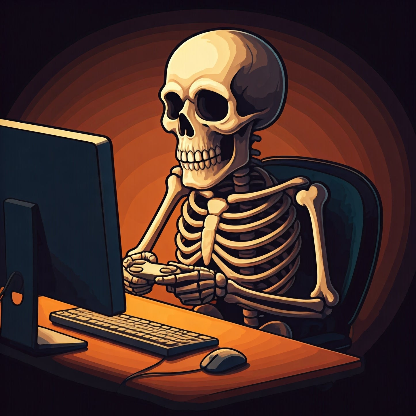 Gamer Skeleton Art Collection pack of 8 NO FEAR