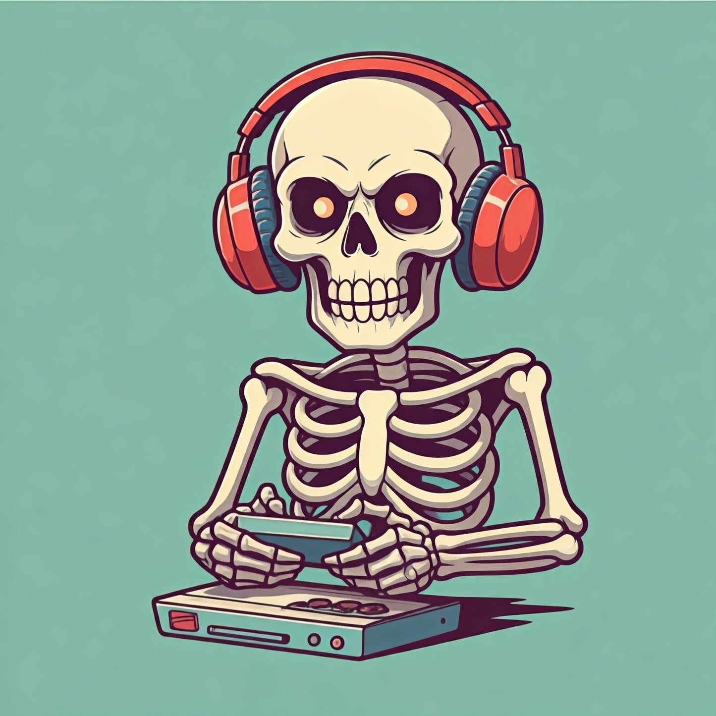 Gamer Skeleton Art Collection pack of 8 NO FEAR