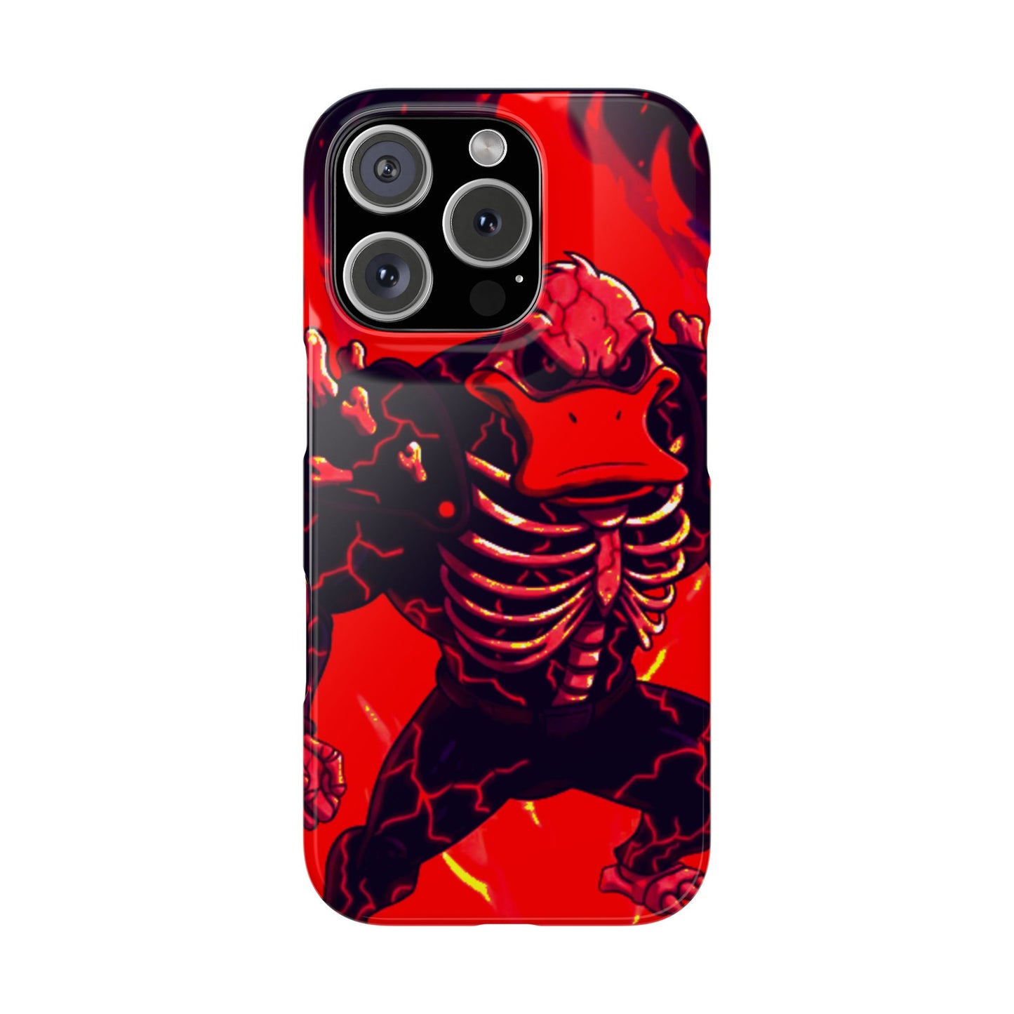 Halloween Agent Quacks Series Slim Phone Cases - Skeleton Quacks Design