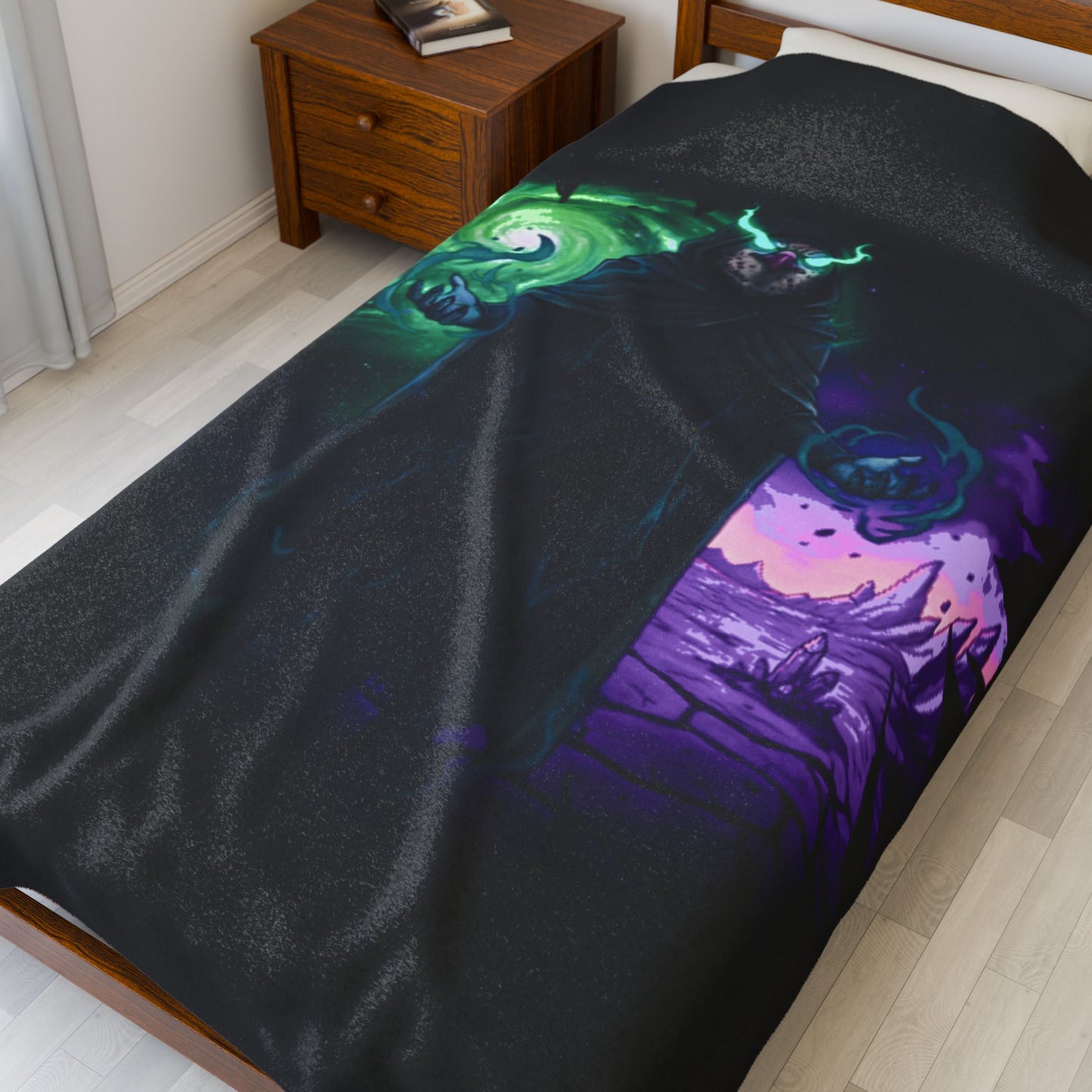 Halloween Agent Quacks Series Velveteen Plush Blanket - Wizard Talon Design