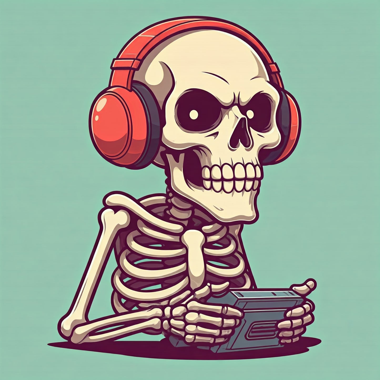 Gamer Skeleton Art Collection pack of 8 NO FEAR