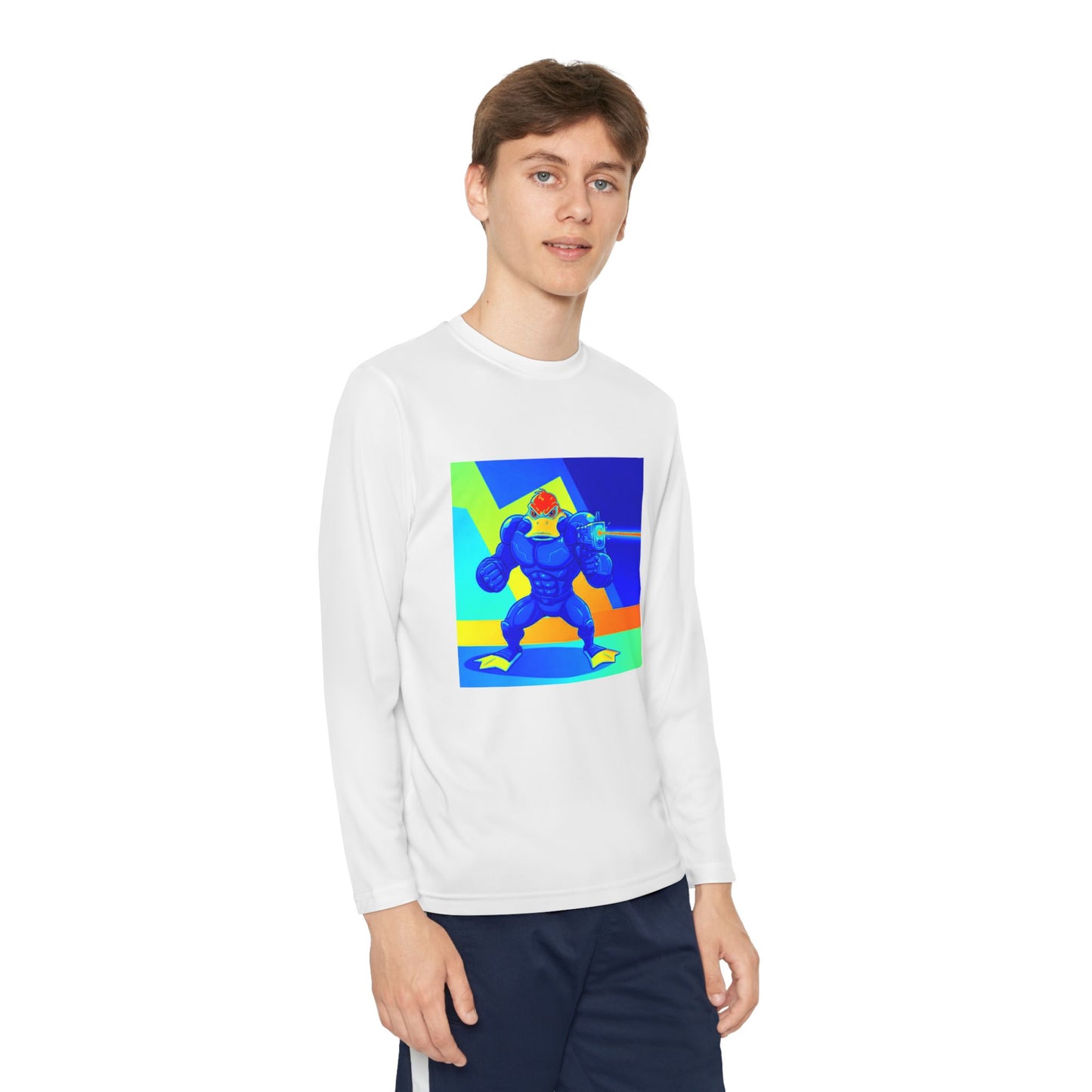 Agent Quacks Series Youth Long Sleeve Competitor Tee - Quacks Design