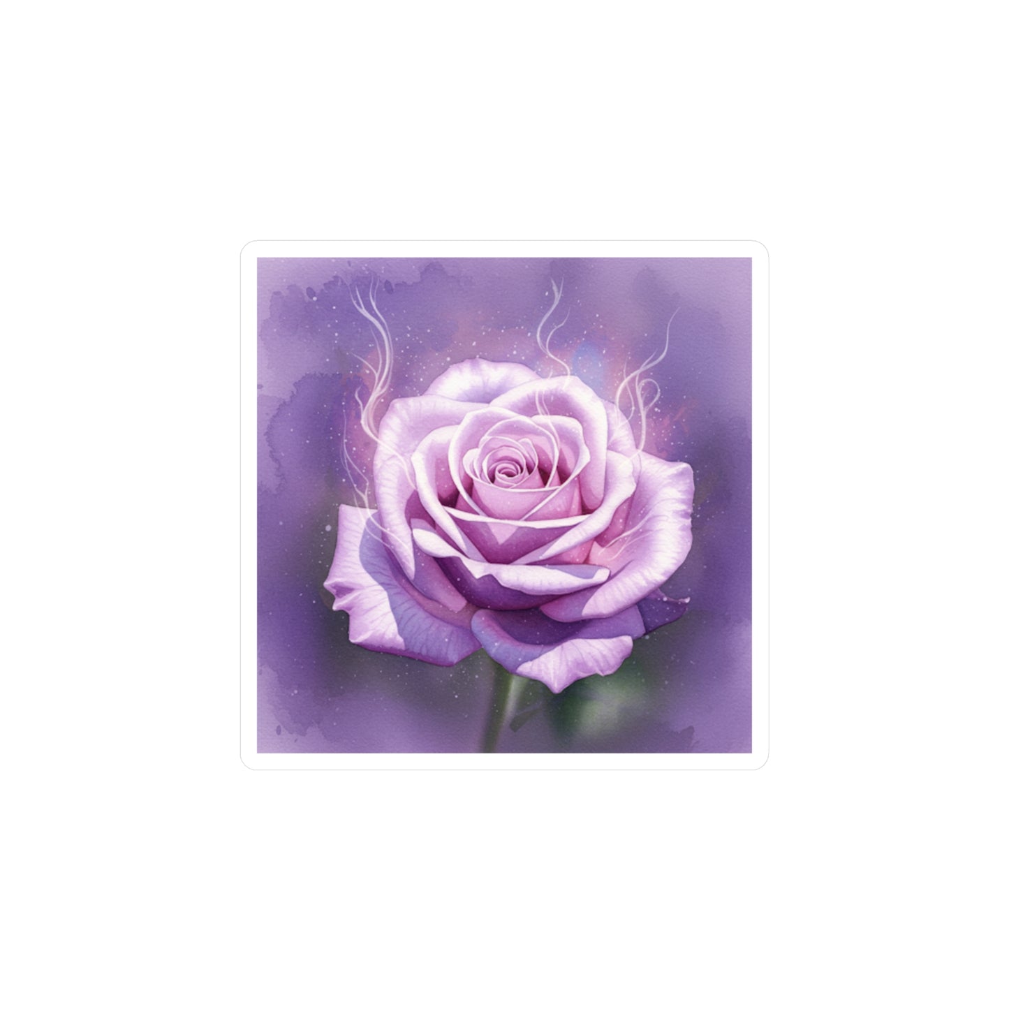 Purple Rose Kiss-Cut Vinyl Decals