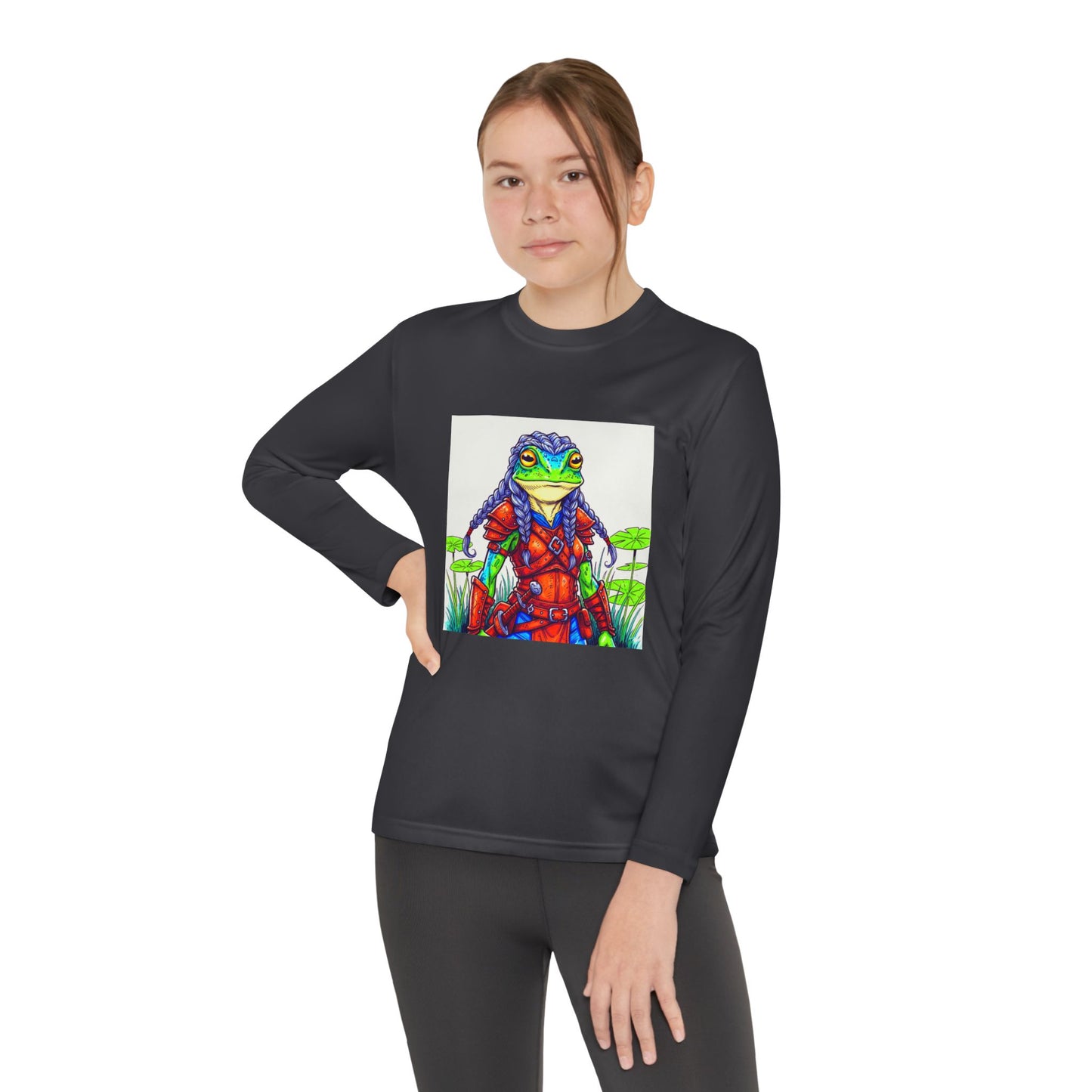 Agent Quacks Series Youth Long Sleeve Competitor Tee - Sarella Design