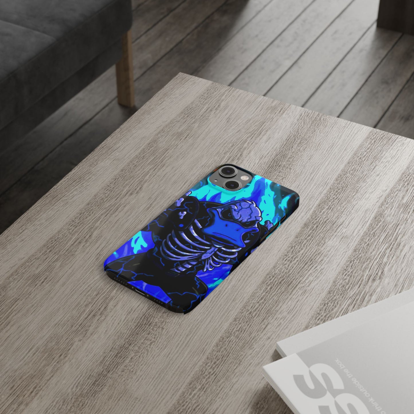 Halloween Agent Quacks Series Slim Phone Cases - Skeleton Quacks Design