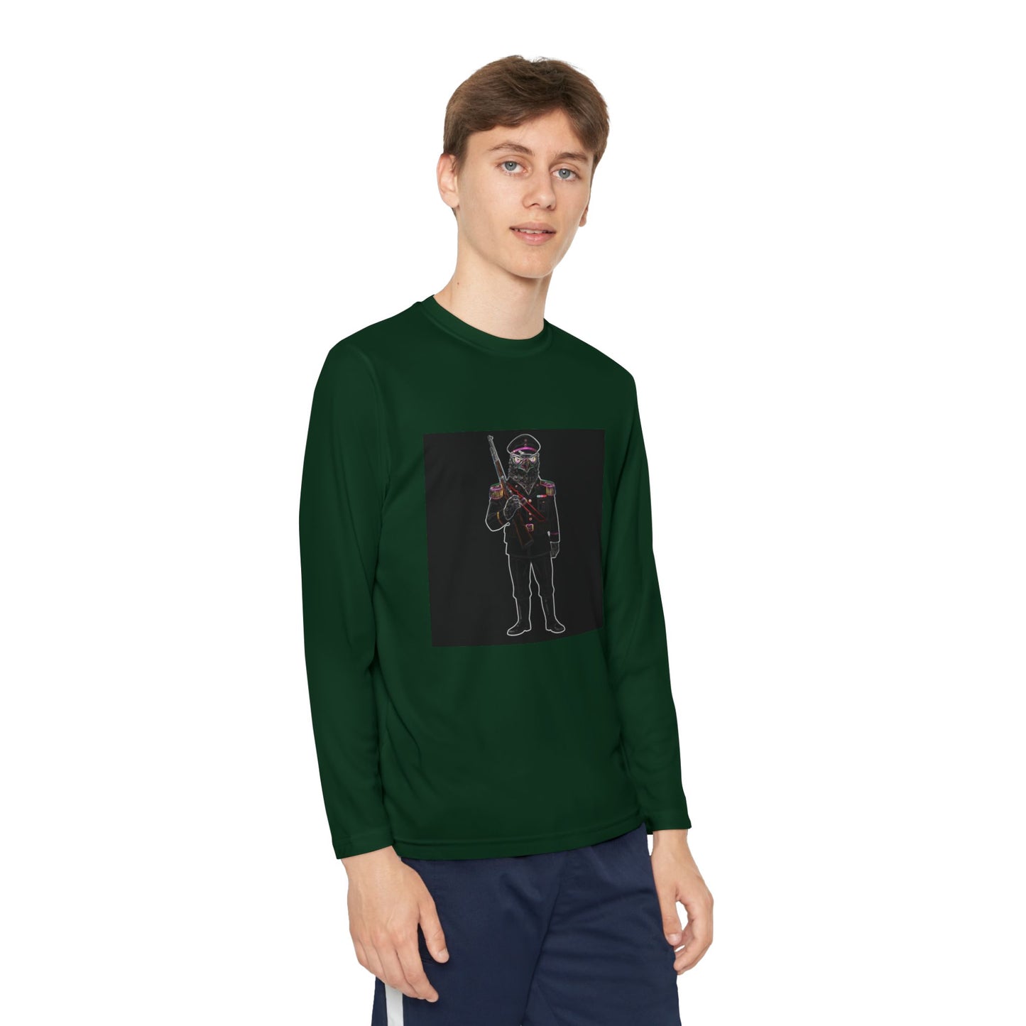 Agent Quacks Series Youth Long Sleeve Competitor Tee - General Talon Design