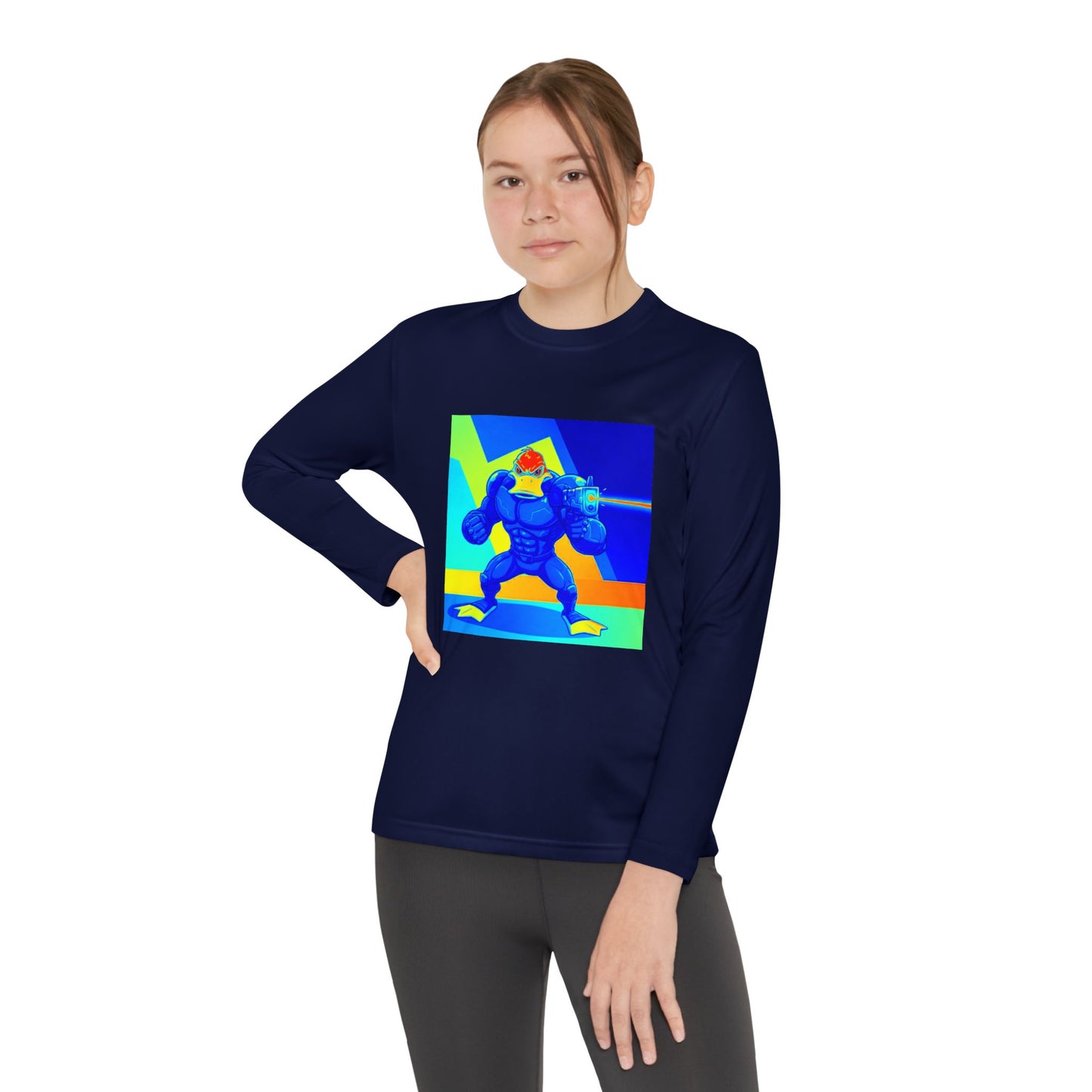 Agent Quacks Series Youth Long Sleeve Competitor Tee - Quacks Design
