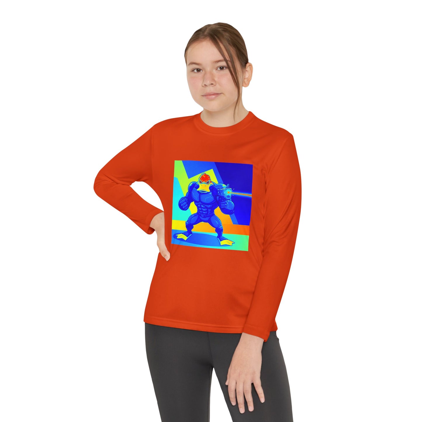 Agent Quacks Series Youth Long Sleeve Competitor Tee - Quacks Design