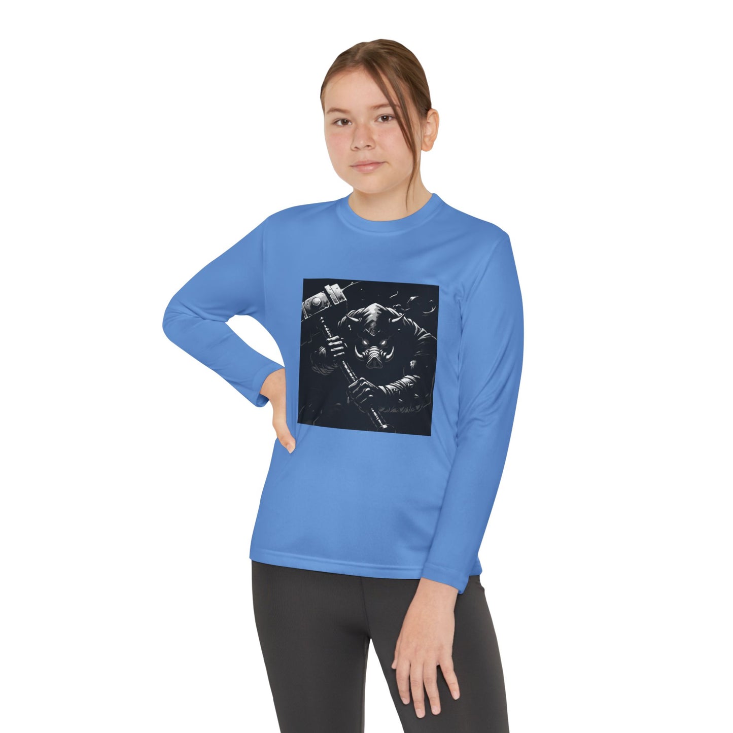 Agent Quacks Series Youth Long Sleeve Competitor Tee - Bloodtusk Design